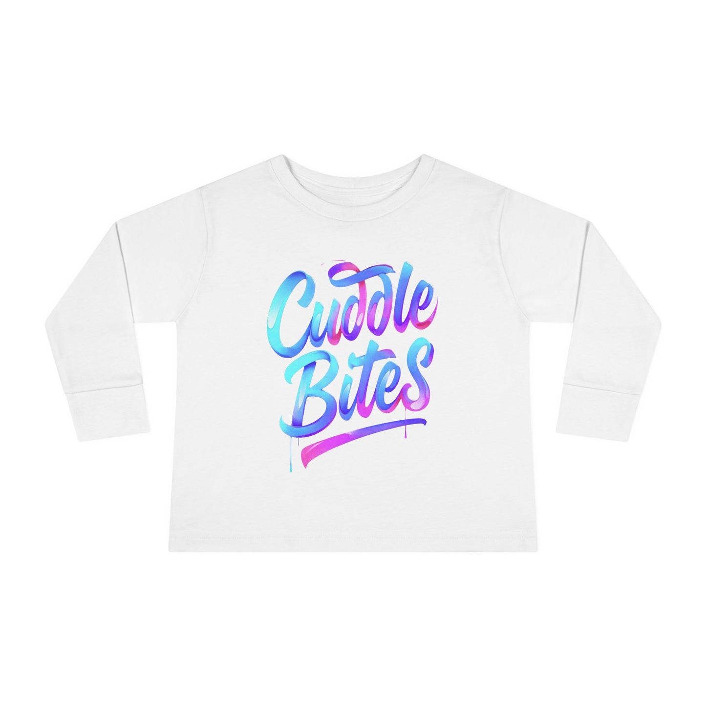 Little Monsters | Cuddle Bites | Toddler Long Sleeve Tee | Fun Kids Shirt, Cute Outfit, Playtime Apparel