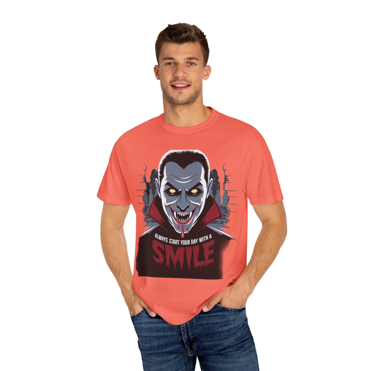 Vampire Smile Unisex Tee - Perfect for Halloween and Horror Fans