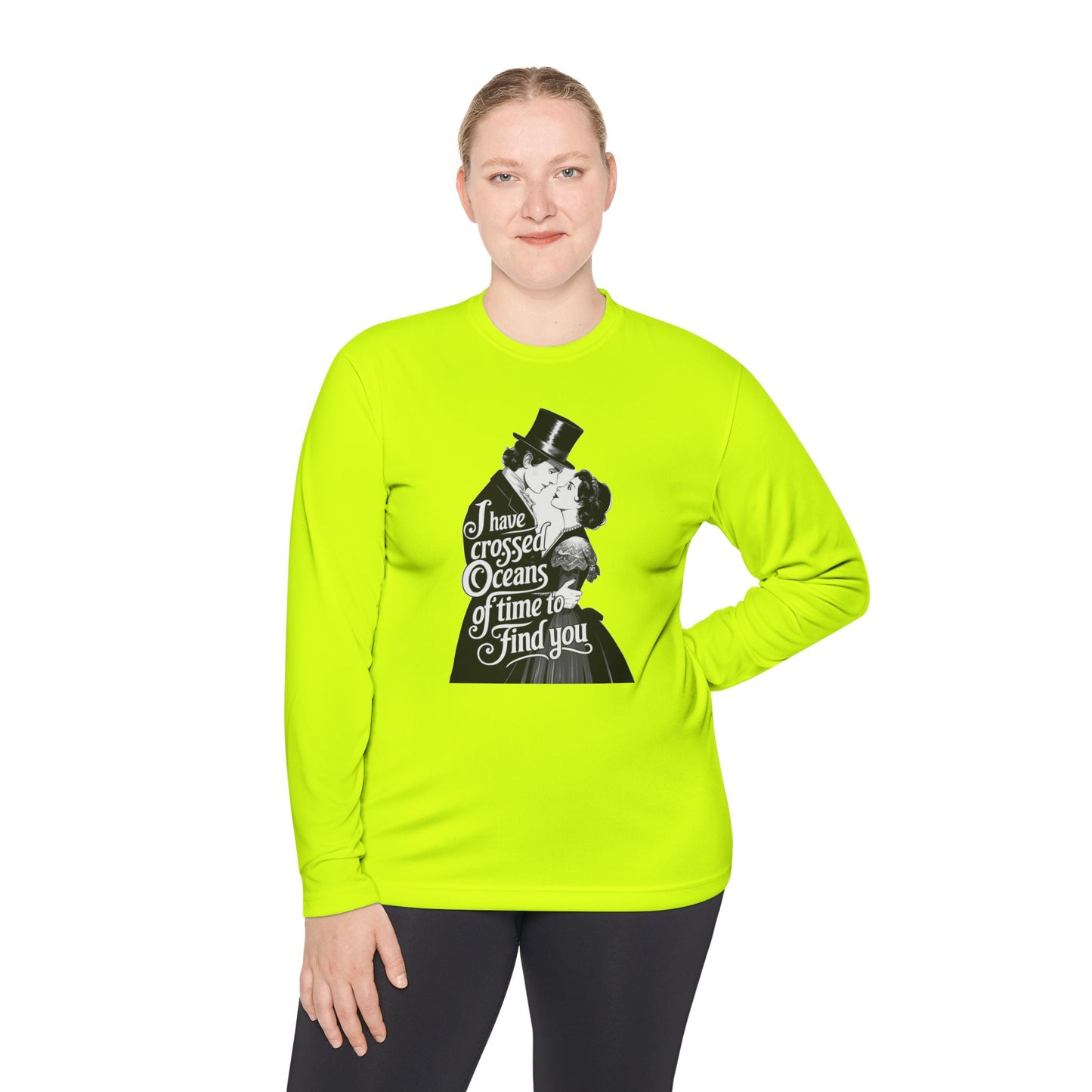 Unisex Lightweight Long Sleeve Tee - 'I Have Crossed Oceans of Time to Find You' Design