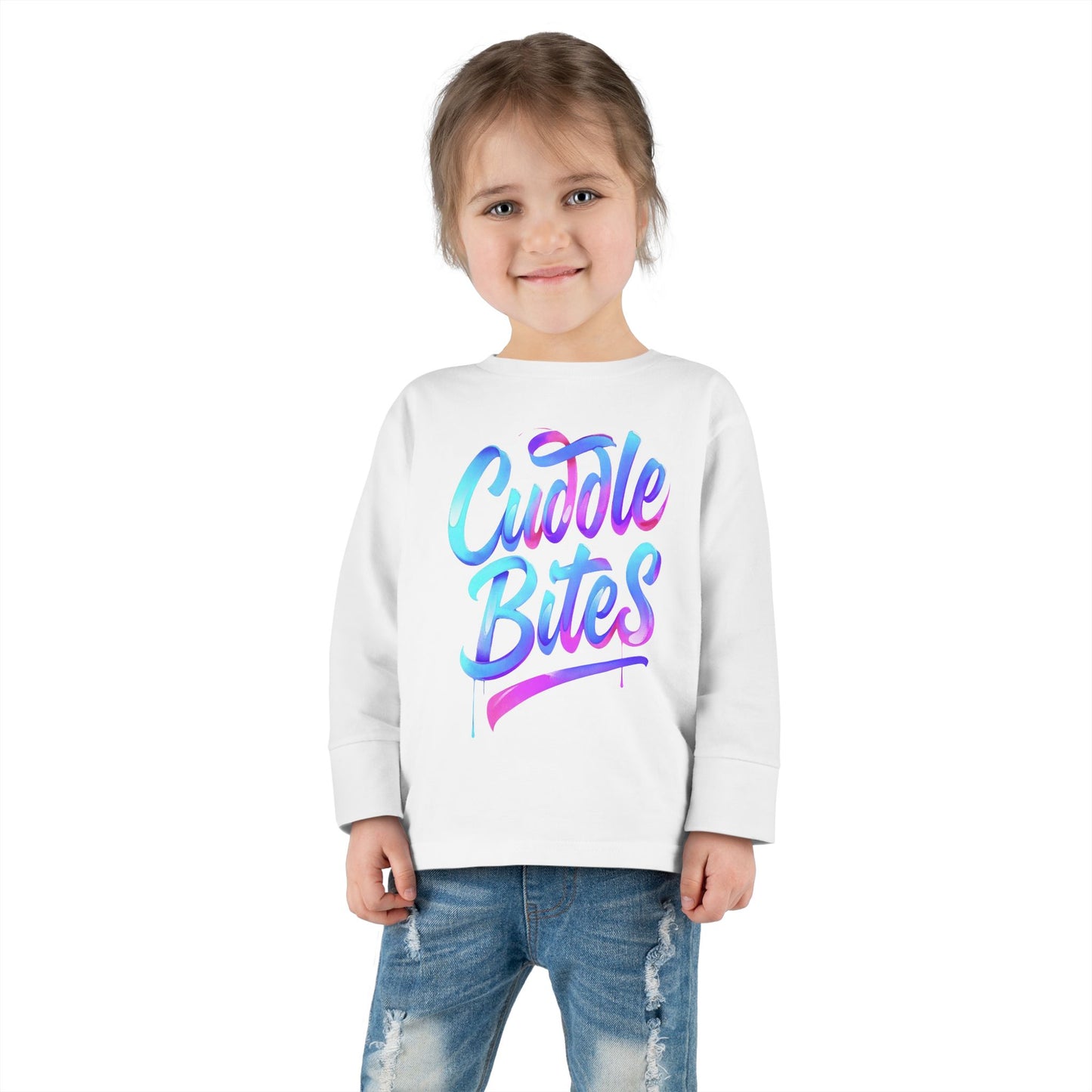 Little Monsters | Cuddle Bites | Toddler Long Sleeve Tee | Fun Kids Shirt, Cute Outfit, Playtime Apparel