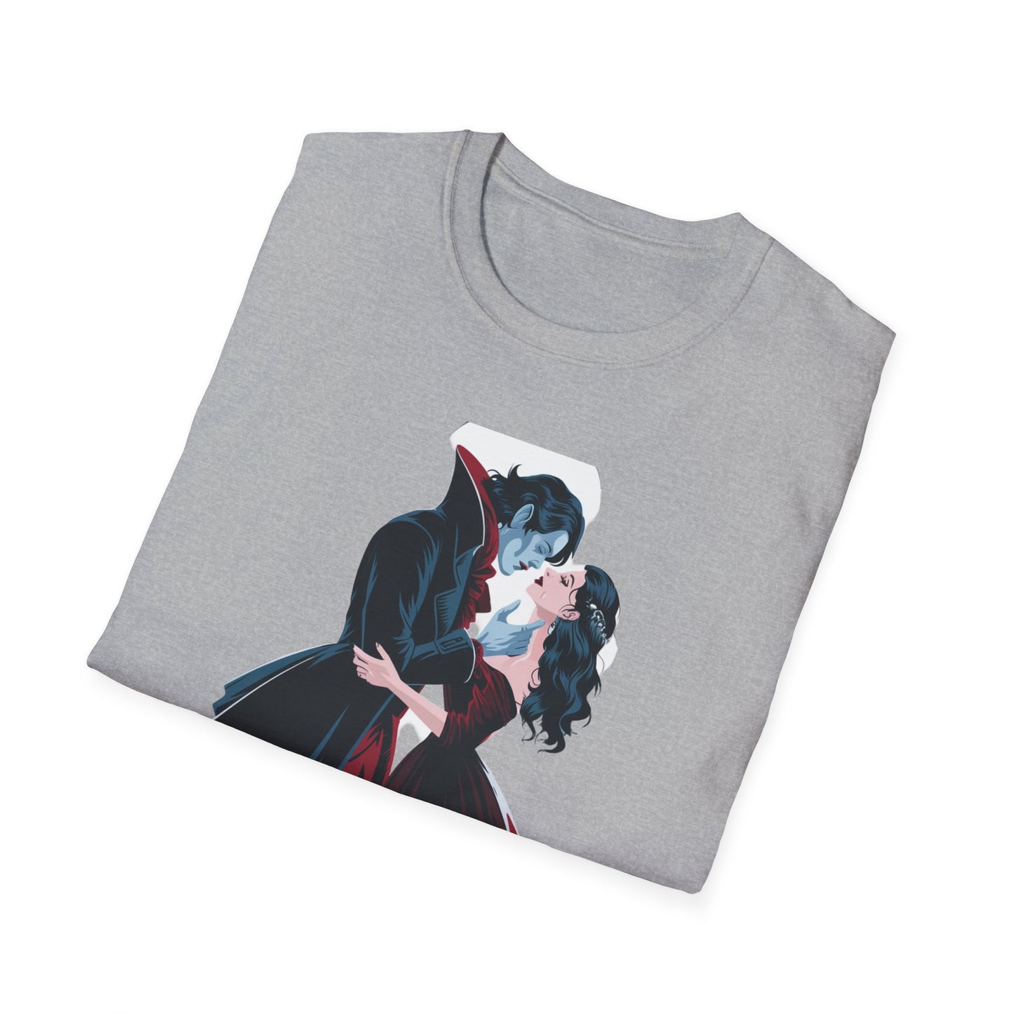 Romantic Vampire Graphic T-Shirt - 'I Have Crossed Oceans of Time to Find You'