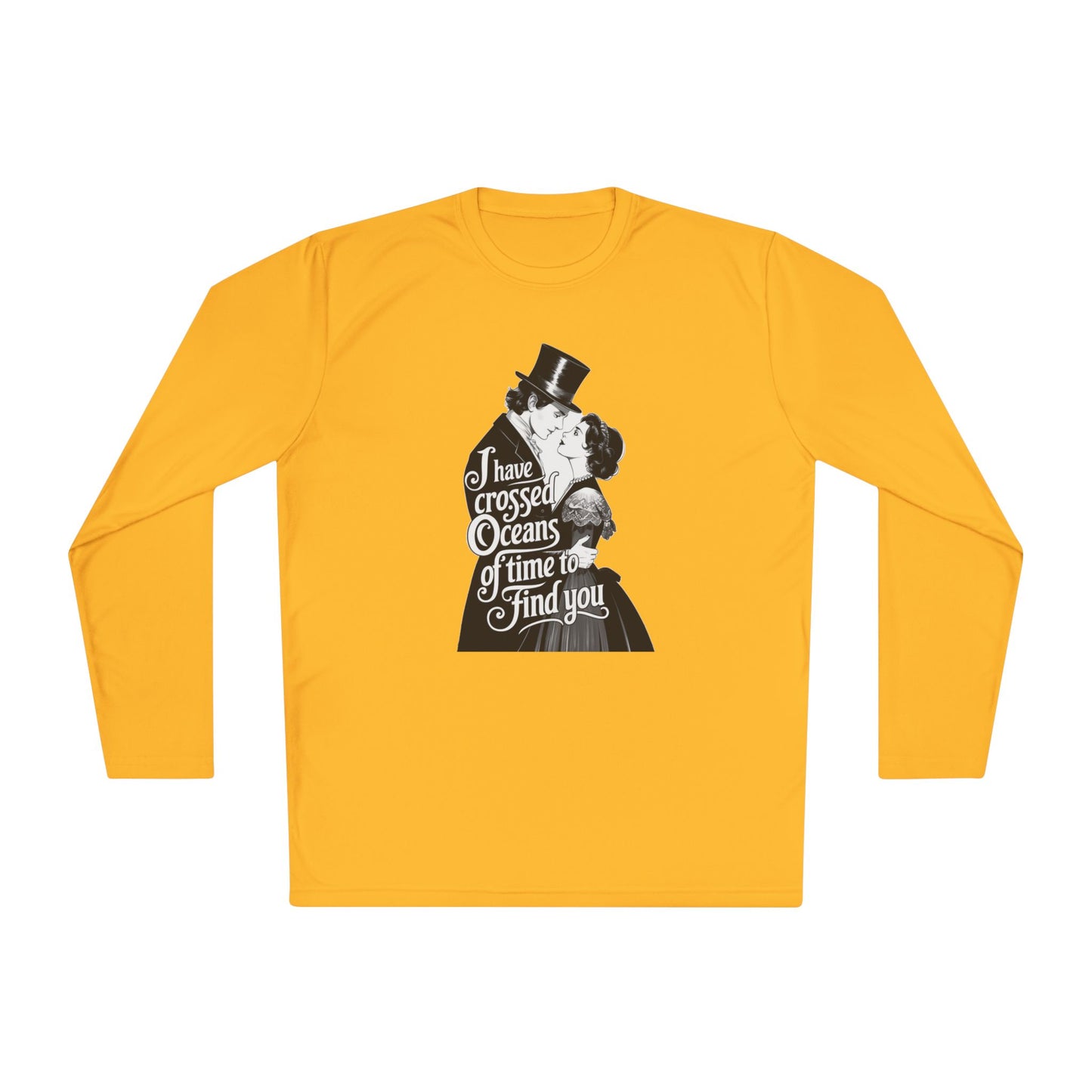 Unisex Lightweight Long Sleeve Tee - 'I Have Crossed Oceans of Time to Find You' Design