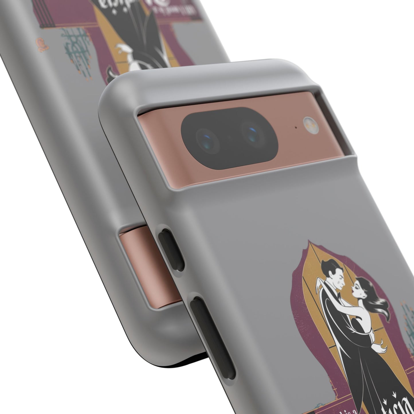 Morticia and Gomez Love Phone Case - Stylish Tough Protection with Gothic Charm