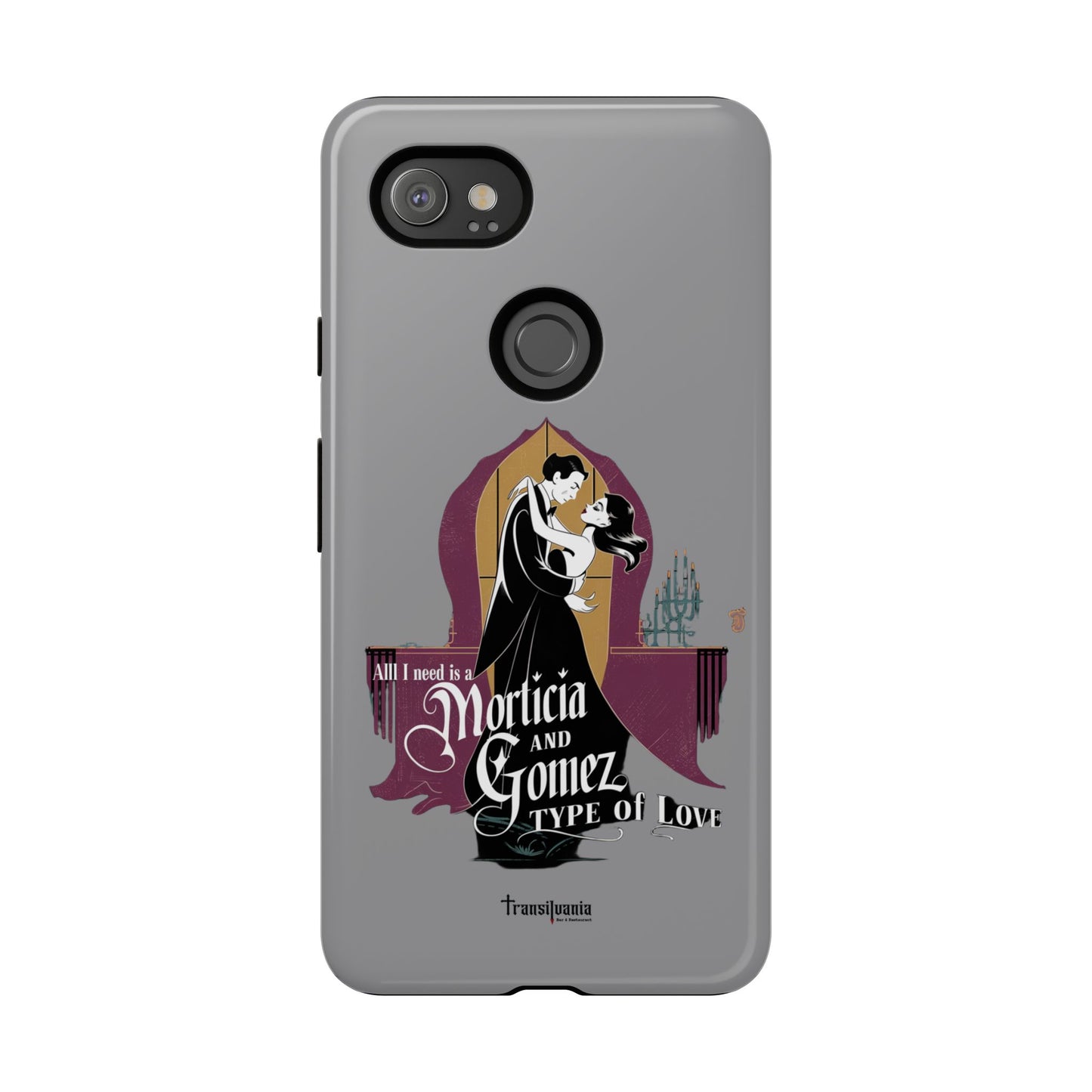 Morticia and Gomez Love Phone Case - Stylish Tough Protection with Gothic Charm