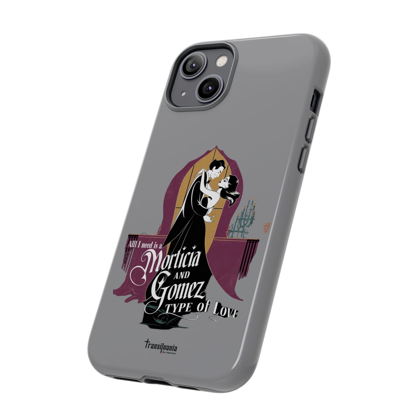 Morticia and Gomez Love Phone Case - Stylish Tough Protection with Gothic Charm