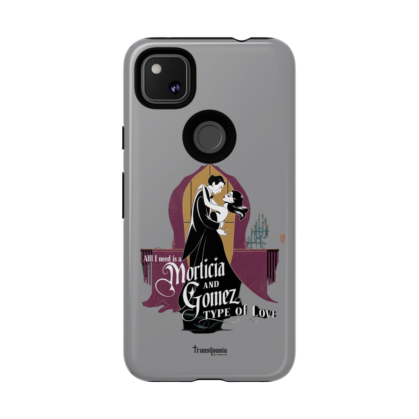 Morticia and Gomez Love Phone Case - Stylish Tough Protection with Gothic Charm