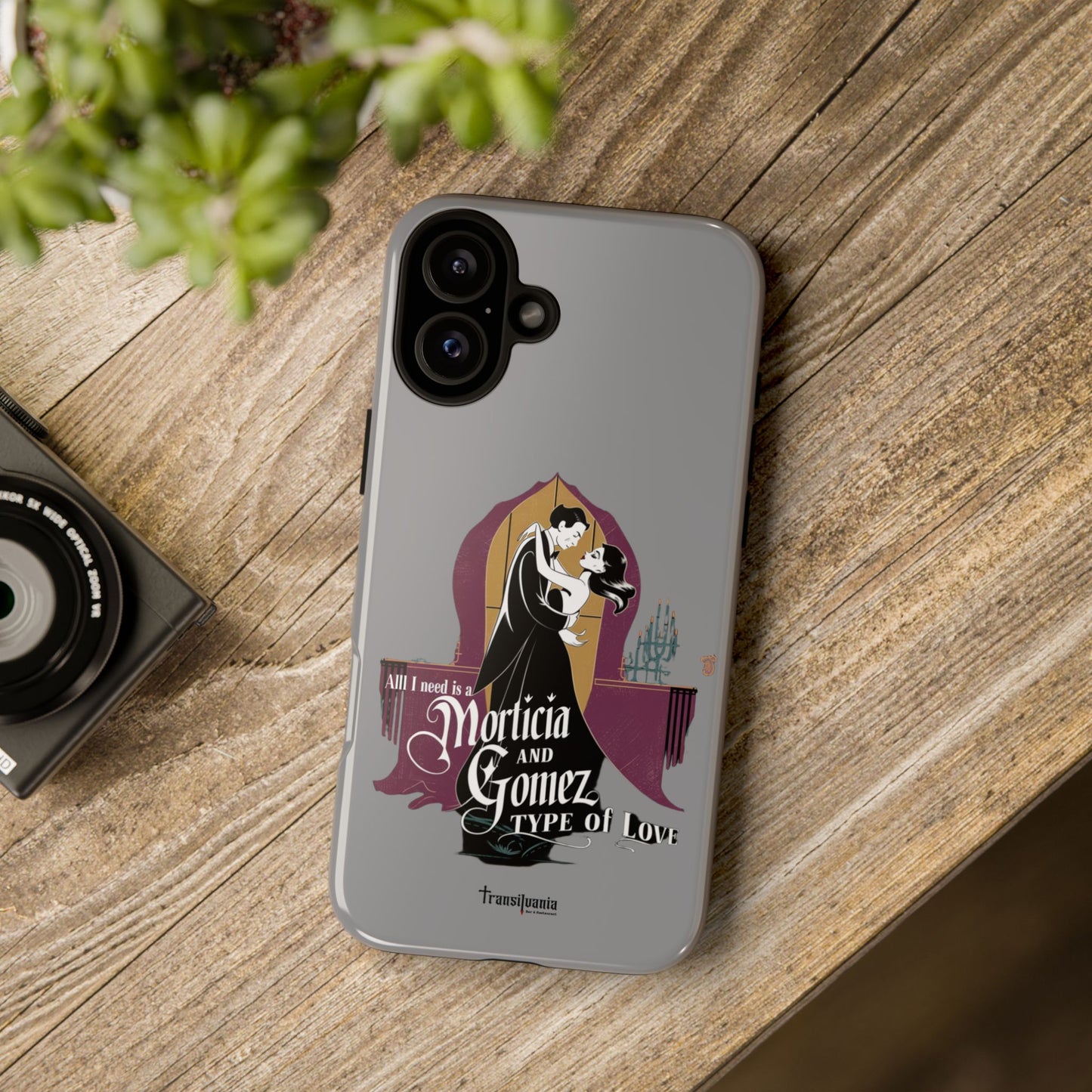 Morticia and Gomez Love Phone Case - Stylish Tough Protection with Gothic Charm
