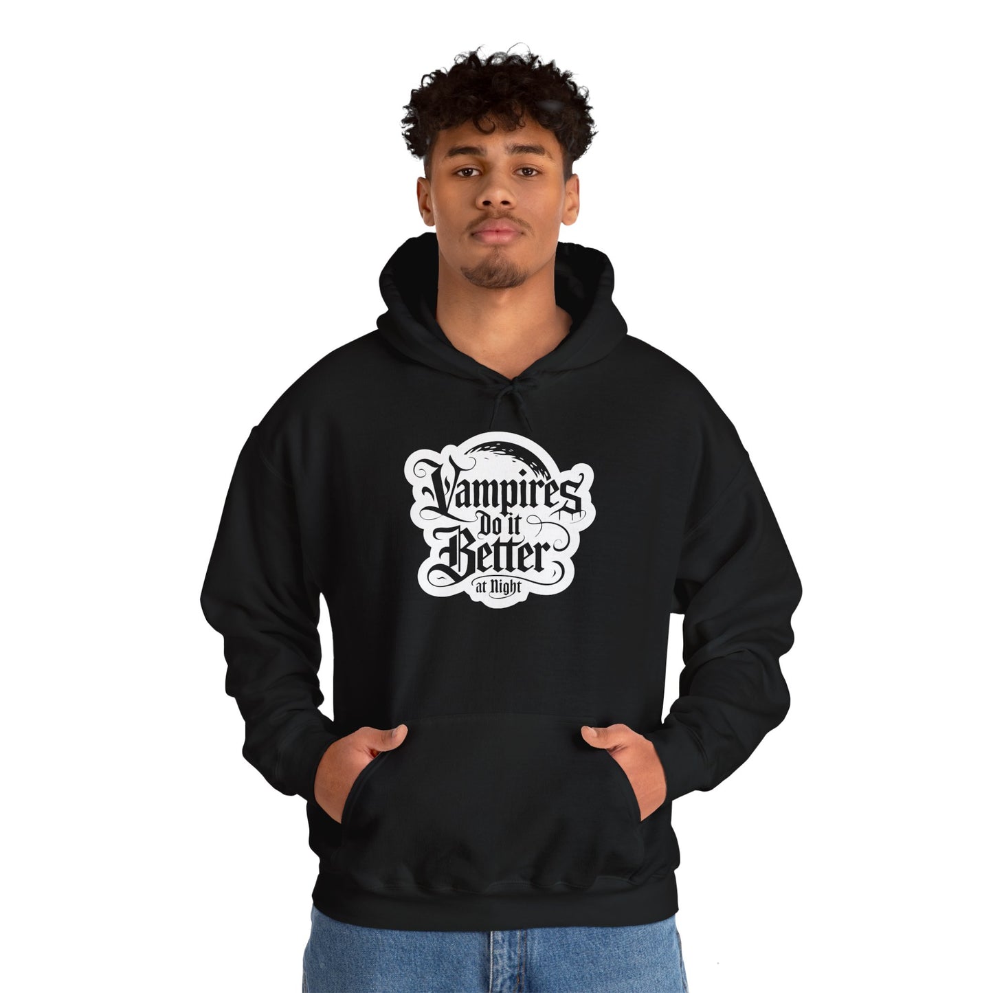 Vampire-Themed Unisex Hoodie | Cozy Halloween Sweatshirt