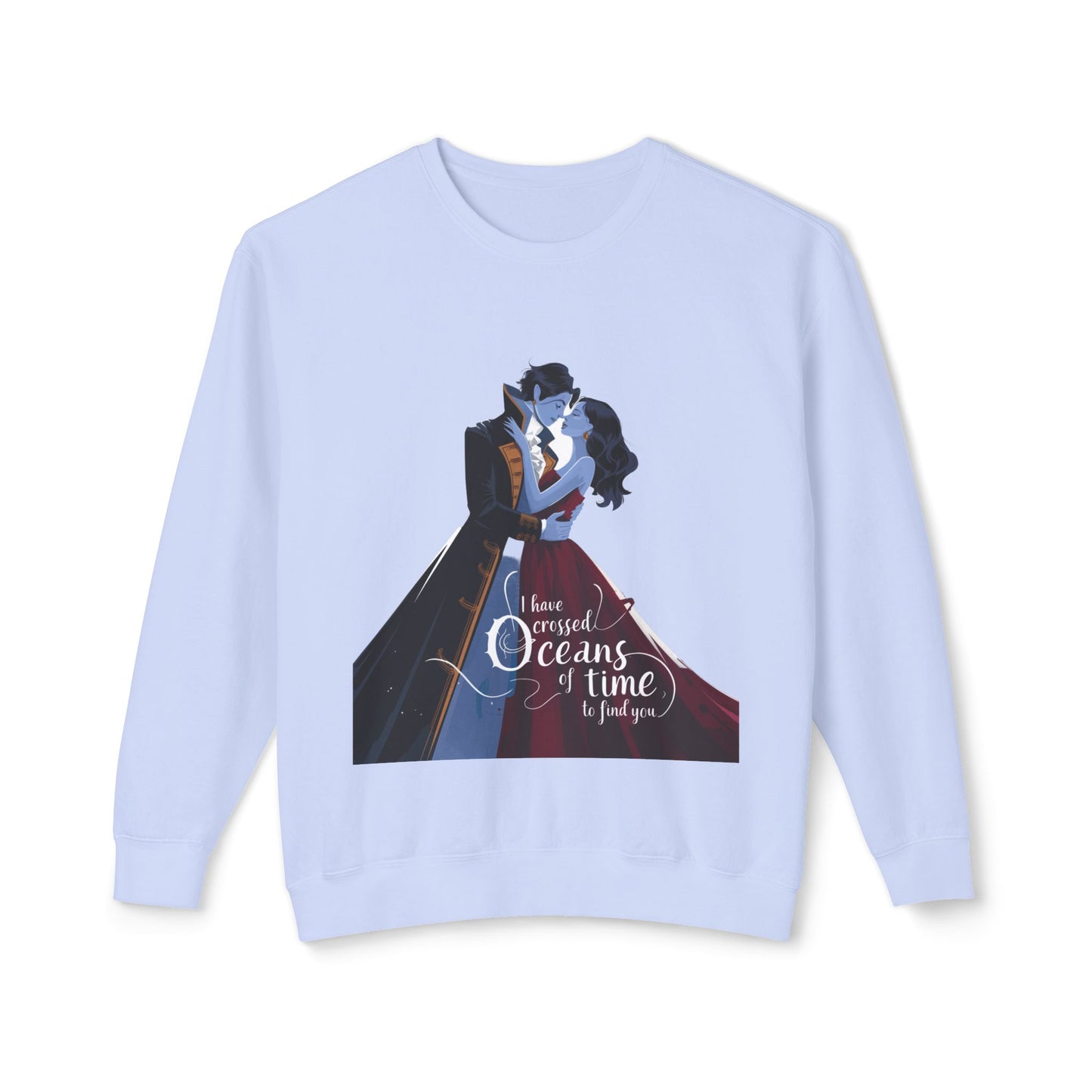 Love Across Time Crewneck Sweatshirt - Unisex Romantic Design