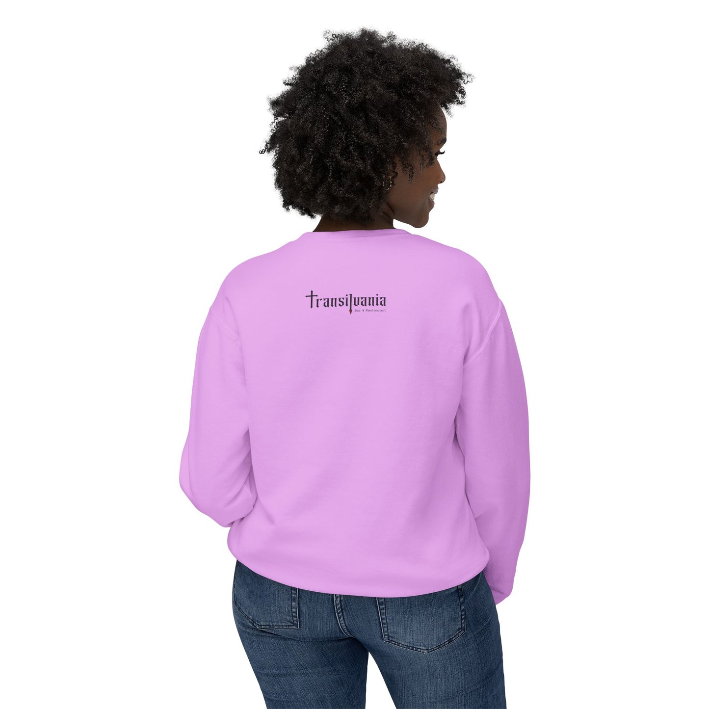Unisex Halloween Vampire Crewneck Sweatshirt - 'Always Start Your Day with a Smile'