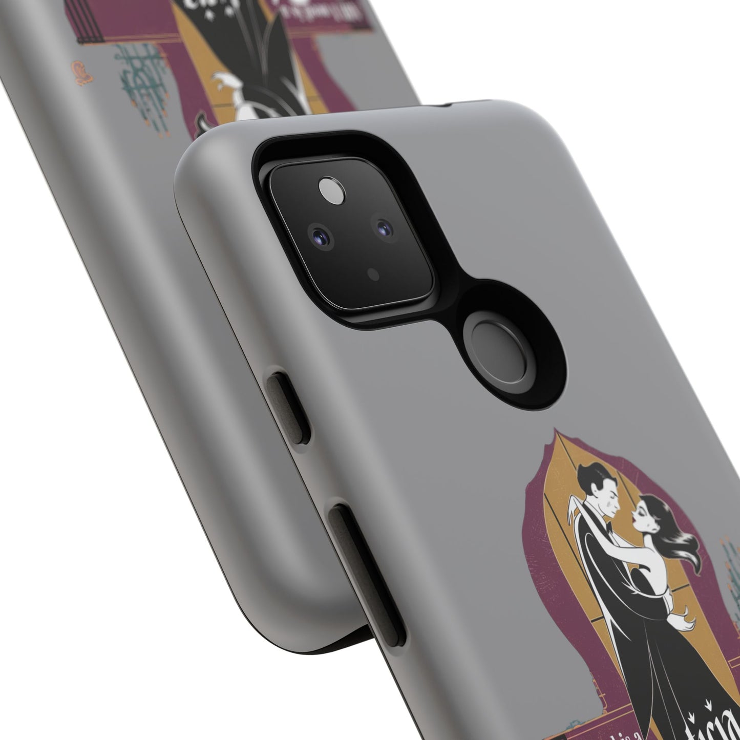 Morticia and Gomez Love Phone Case - Stylish Tough Protection with Gothic Charm