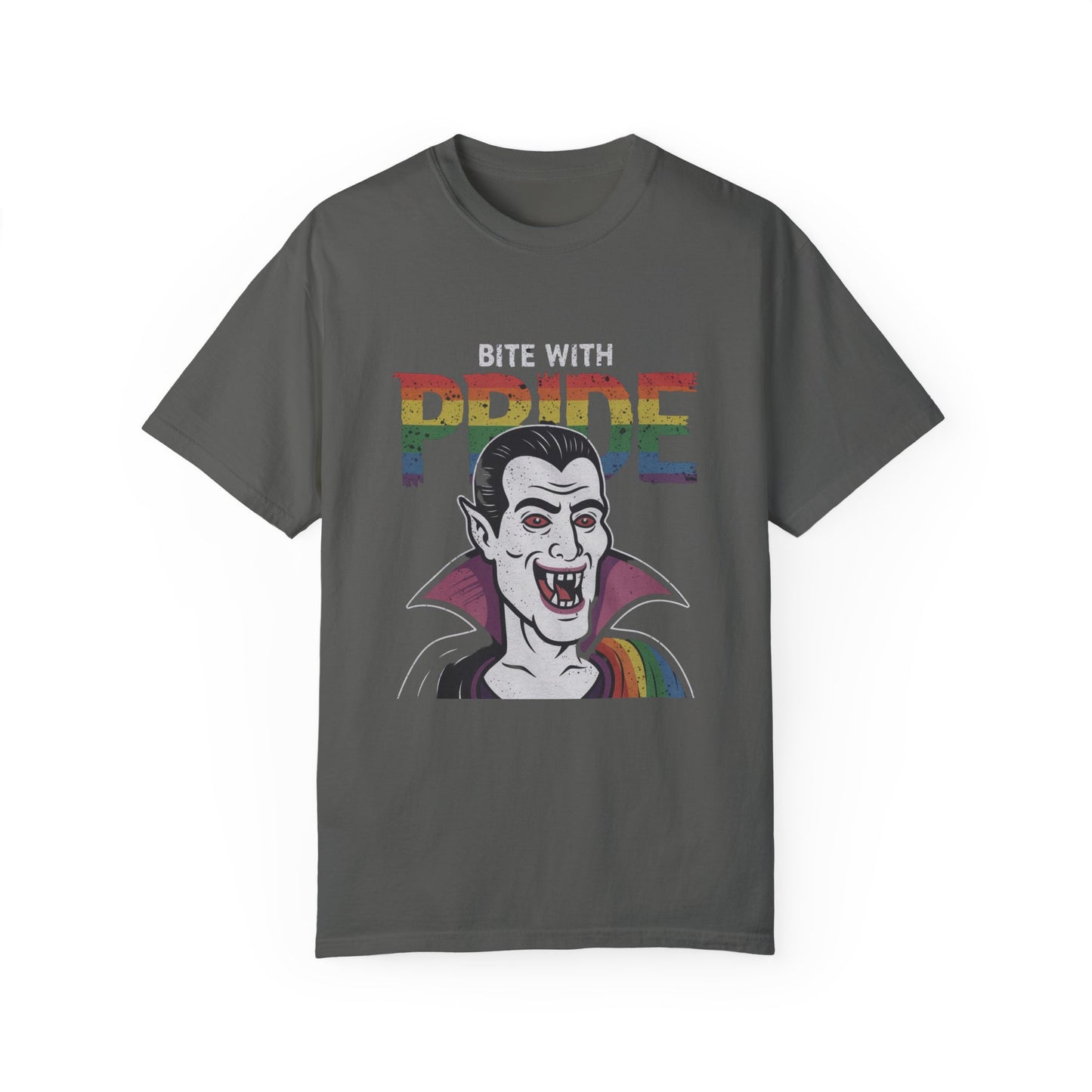 Pride-Inspired Vampire T-Shirt - Bite with Pride, Transylvania Back
