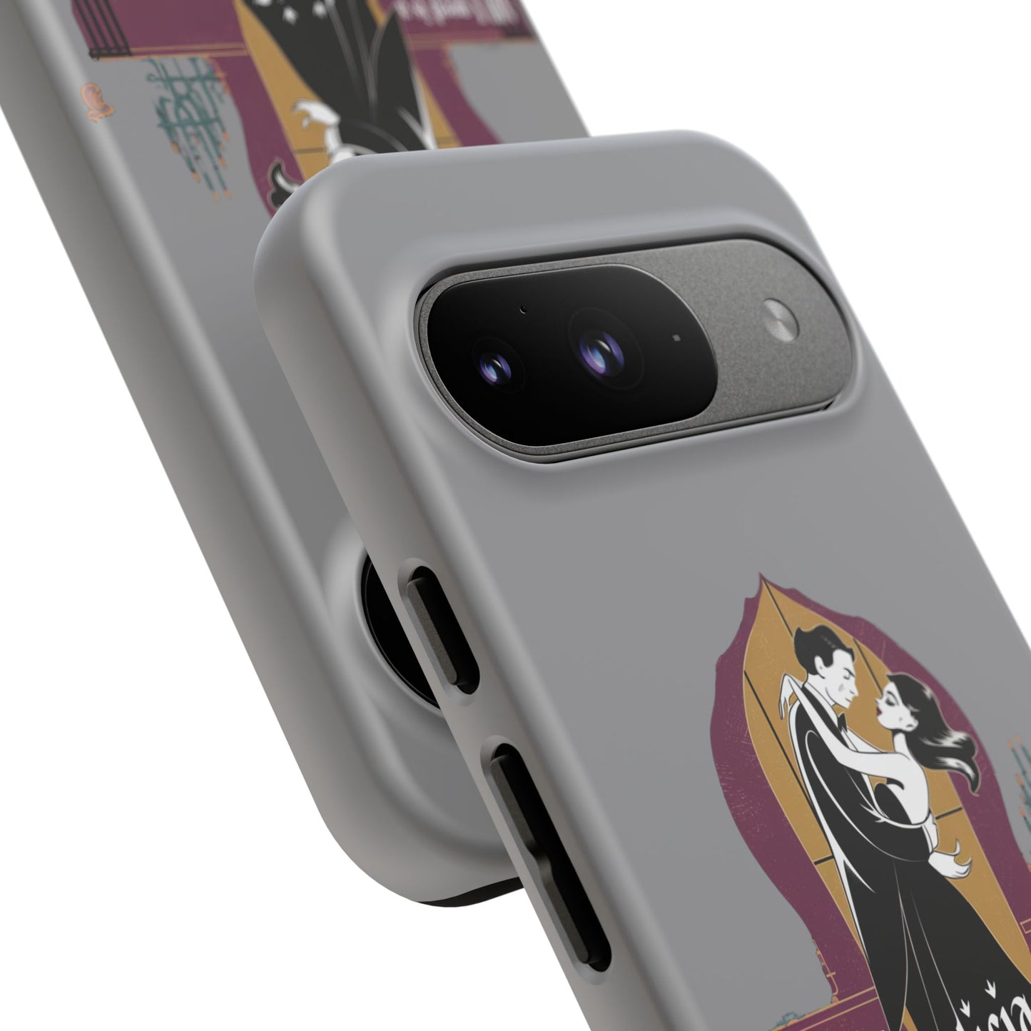 Morticia and Gomez Love Phone Case - Stylish Tough Protection with Gothic Charm