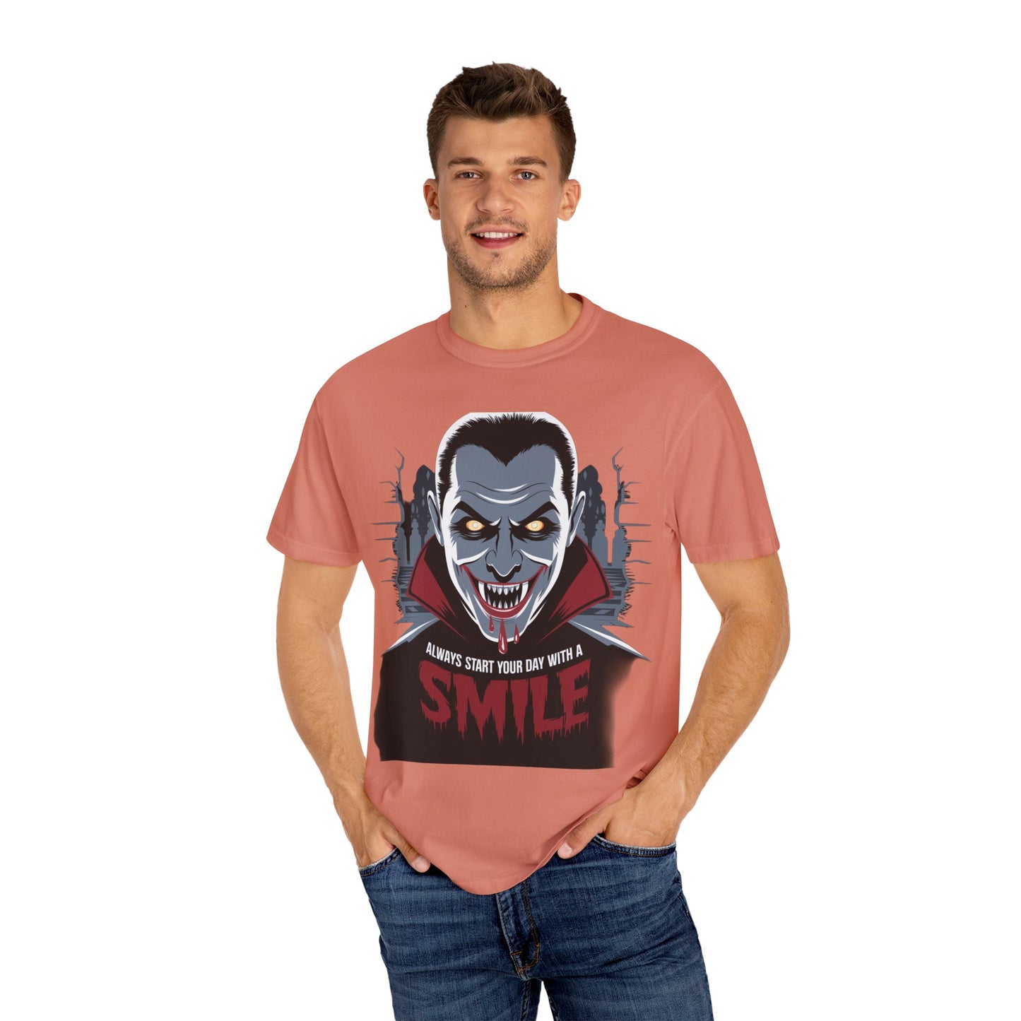 Vampire Smile Unisex Tee - Perfect for Halloween and Horror Fans
