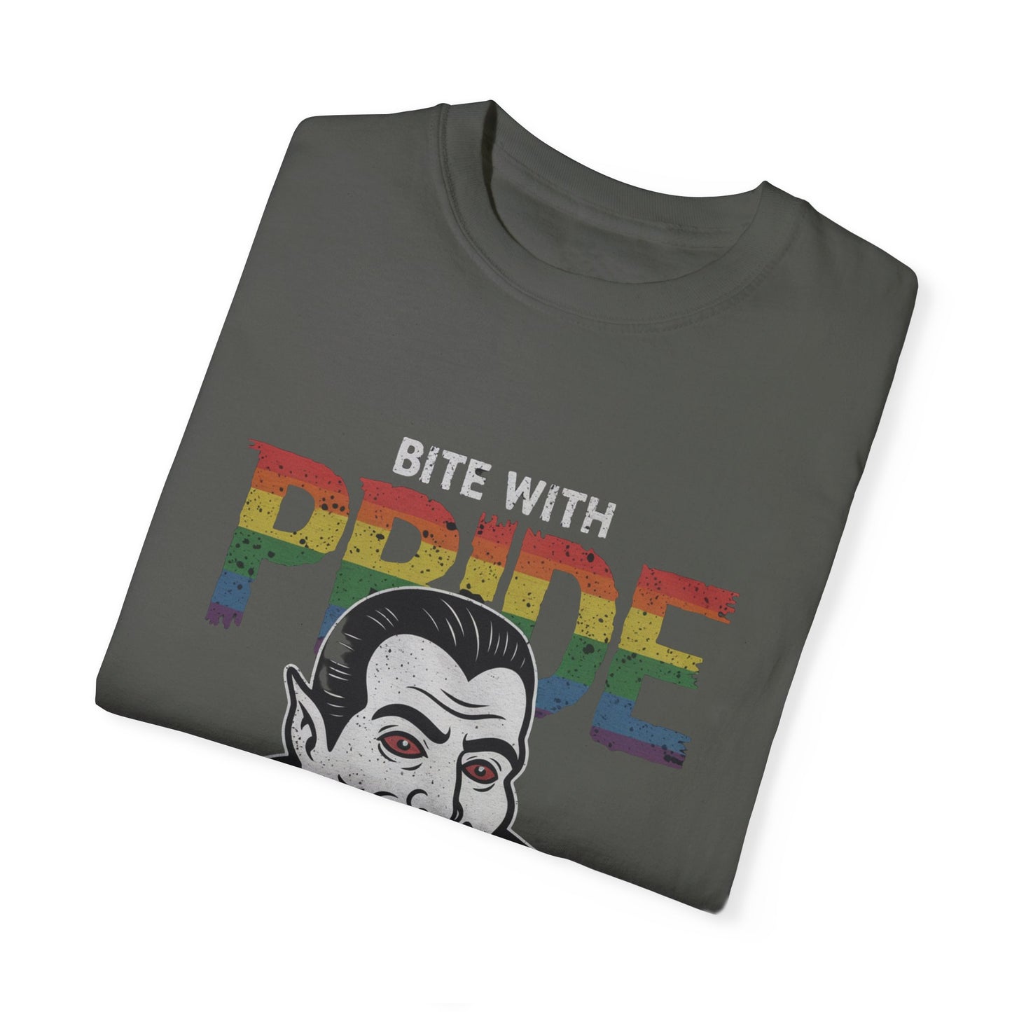 Pride-Inspired Vampire T-Shirt - Bite with Pride, Transylvania Back