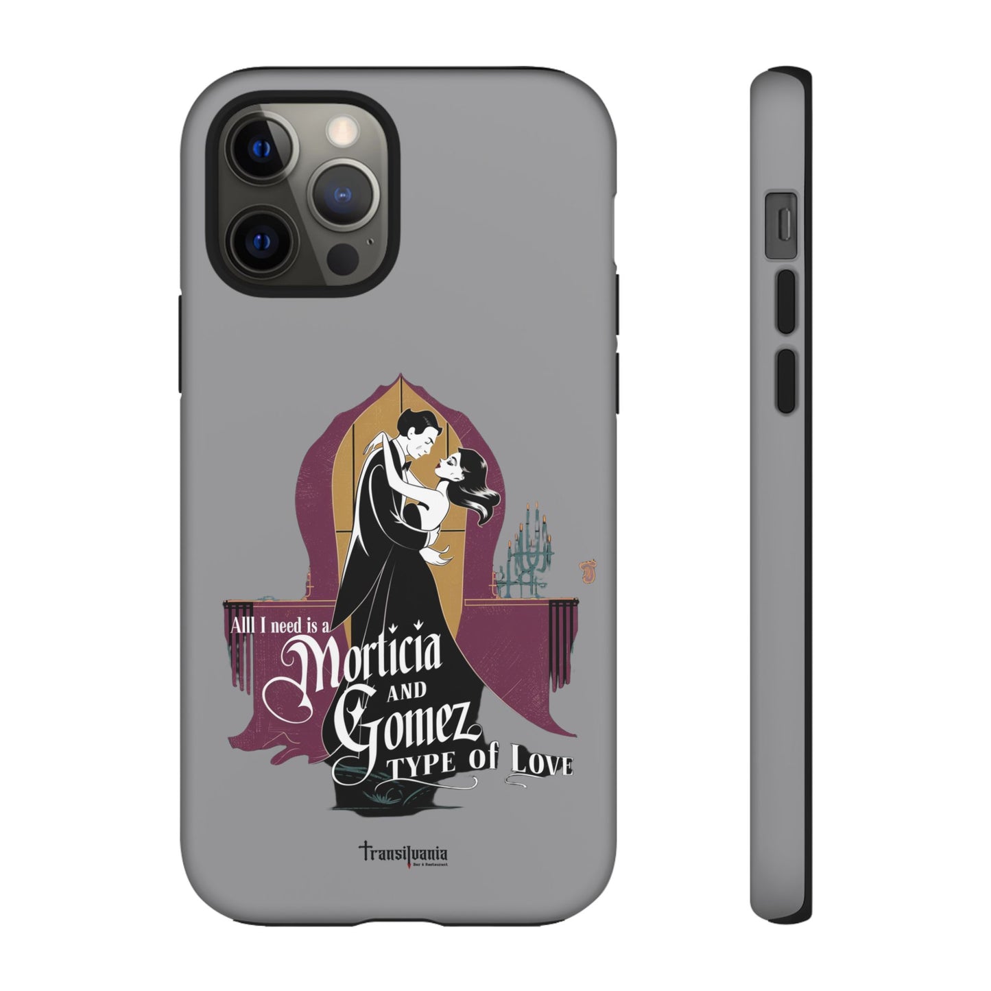Morticia and Gomez Love Phone Case - Stylish Tough Protection with Gothic Charm