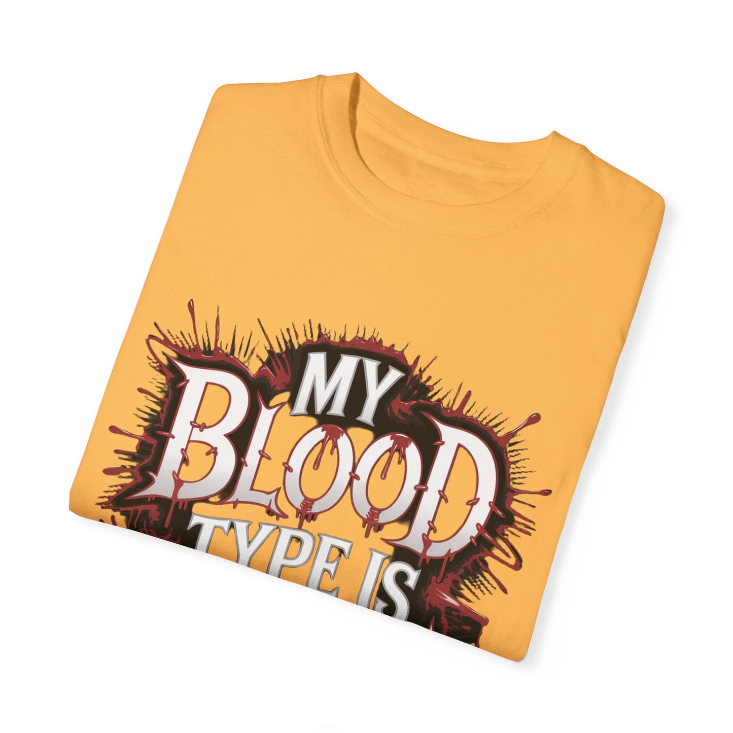 My Blood Type is Vodka Unisex Garment-Dyed T-Shirt | Fun Party Apparel