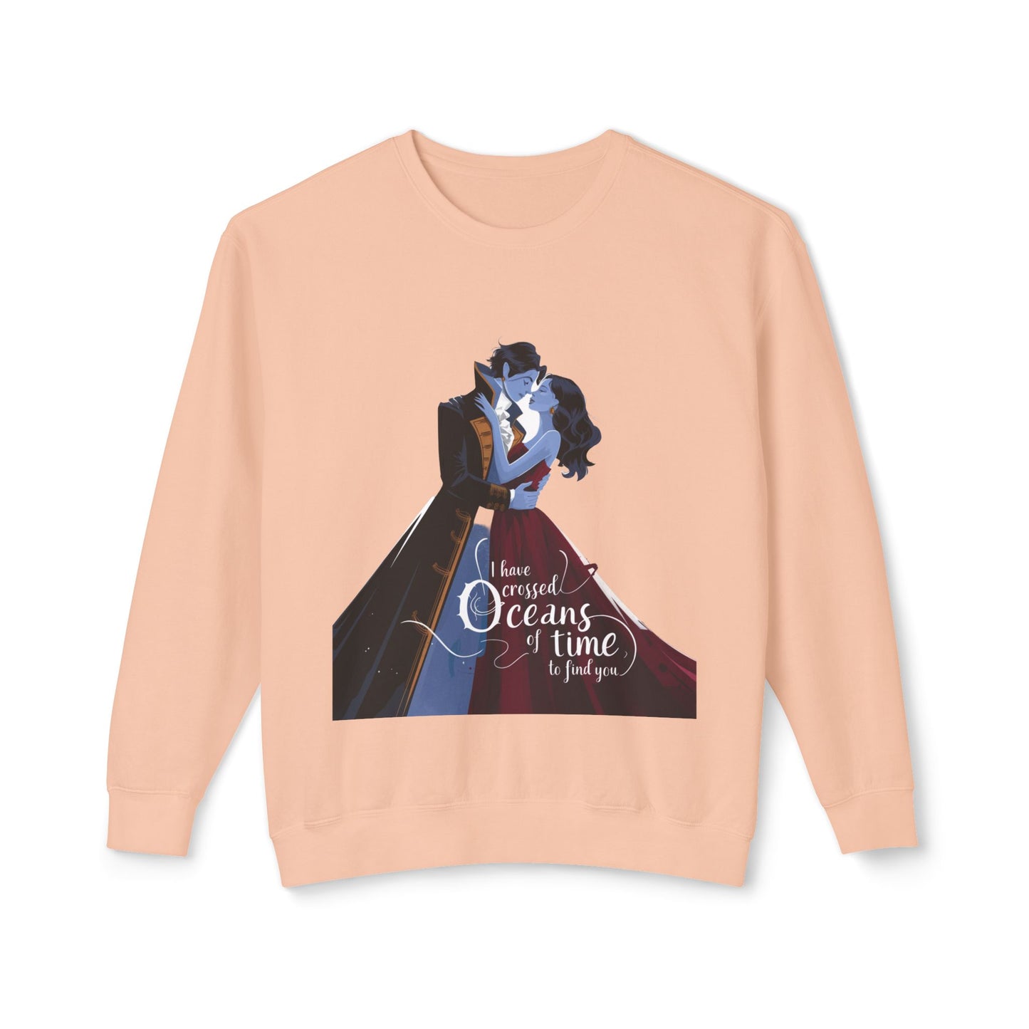 Love Across Time Crewneck Sweatshirt - Unisex Romantic Design