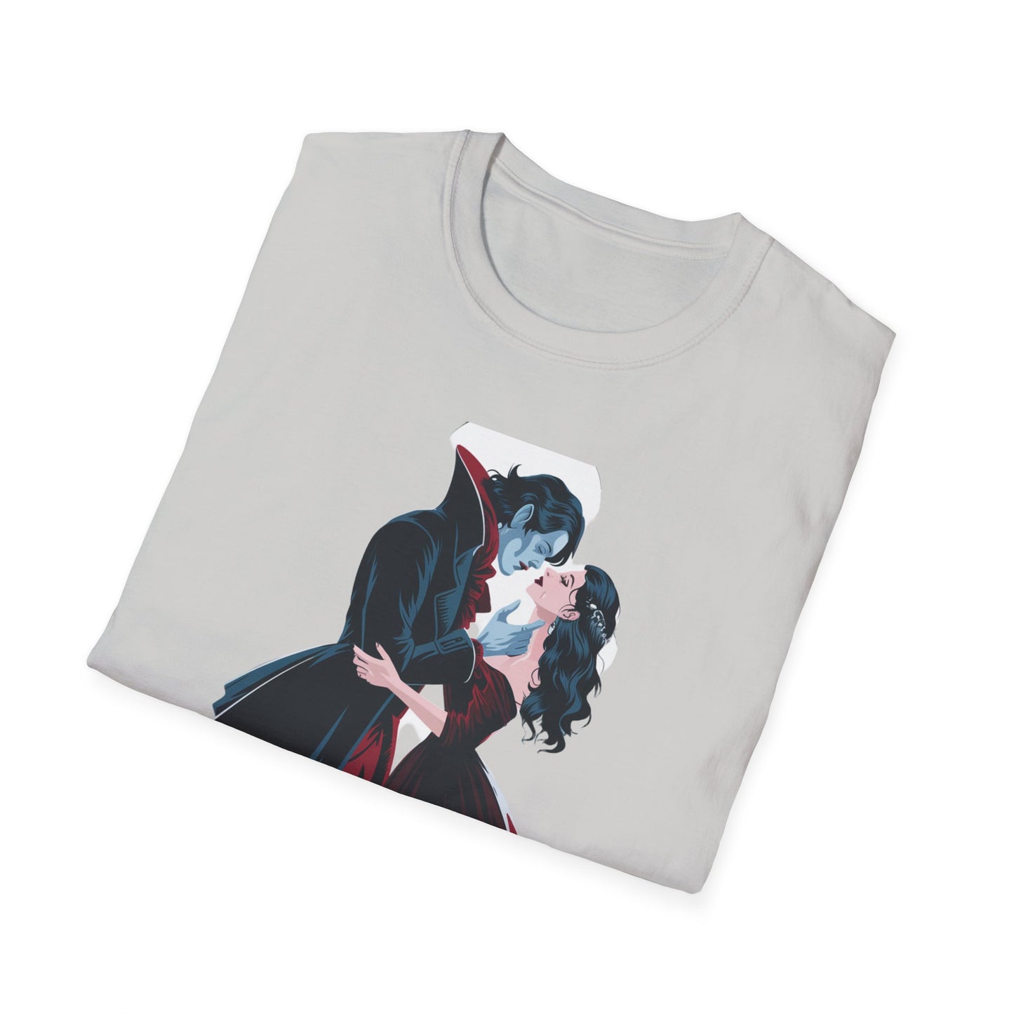 Romantic Vampire Graphic T-Shirt - 'I Have Crossed Oceans of Time to Find You'