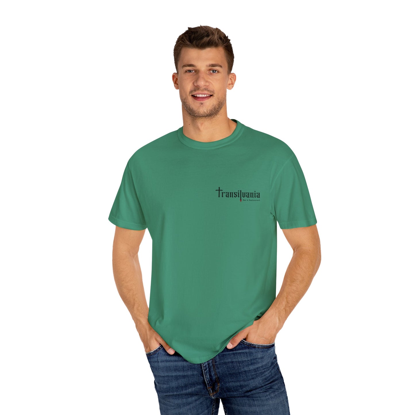 Transylvania Unisex Garment-Dyed T-Shirt - Vintage Style Graphic Tee