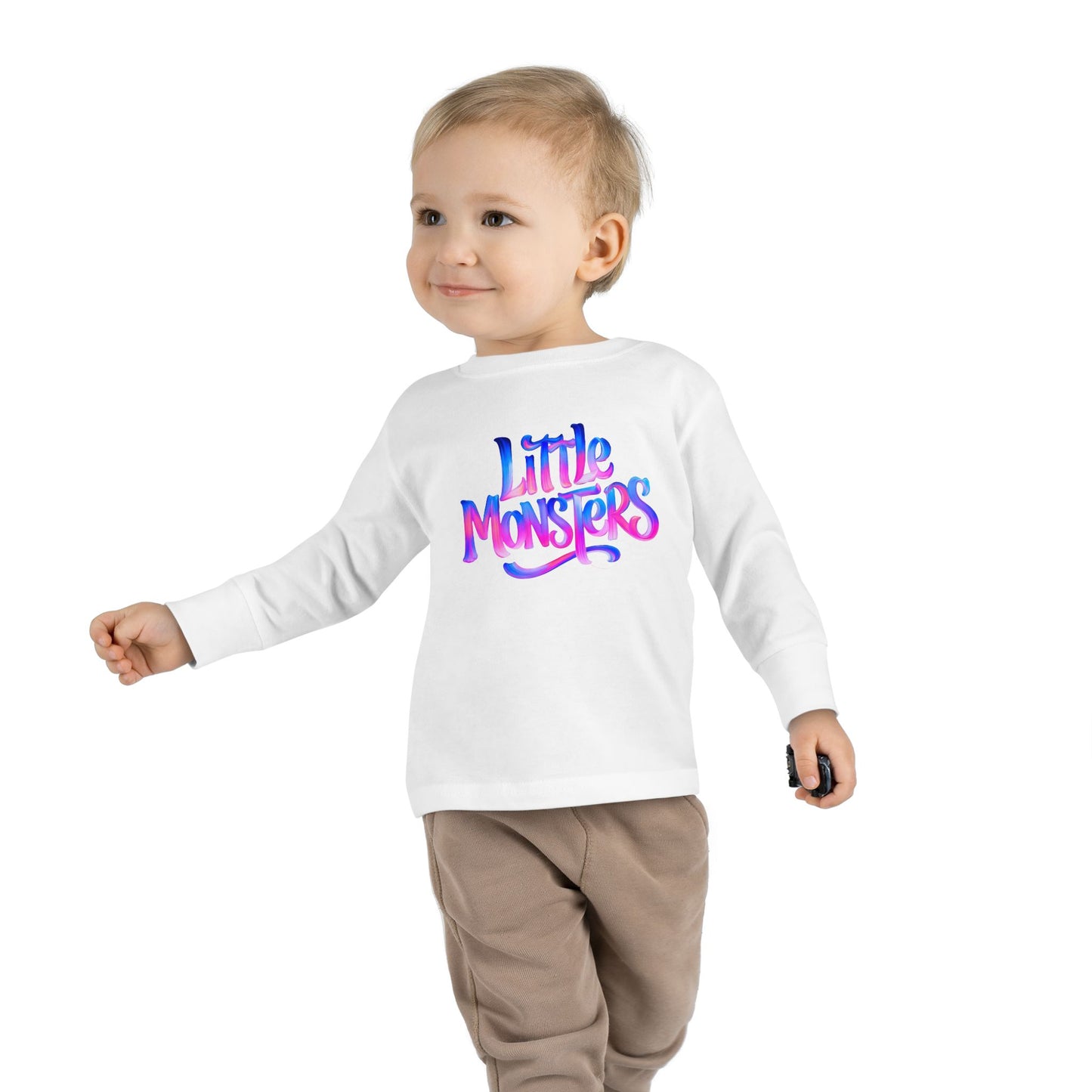 Little Monsters | Flag Collection | Toddler Long Sleeve Tee | Fun Kids Shirt, Cute Outfit, Playtime Apparel