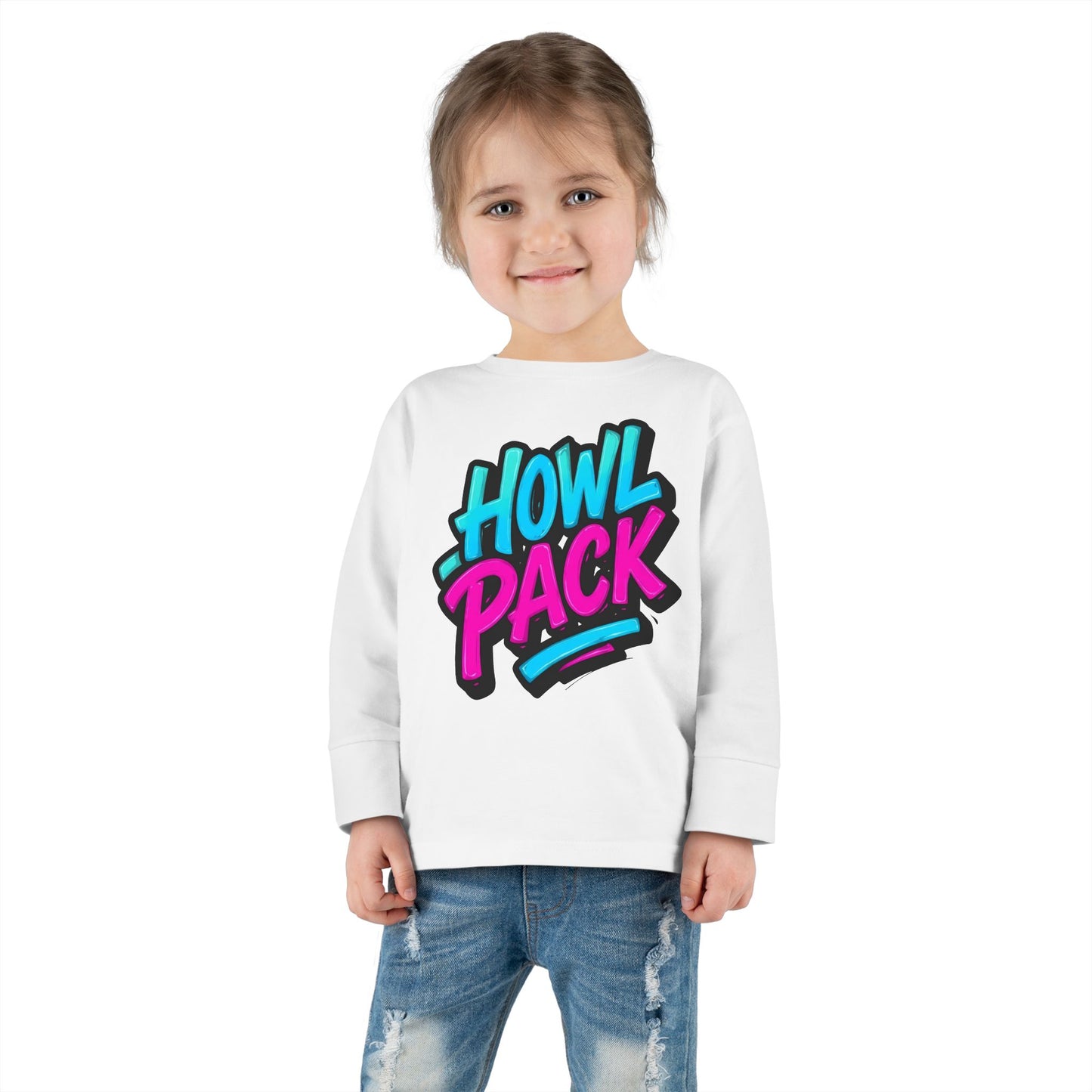 Little Monsters | Howl Pack | Toddler Long Sleeve Tee | Fun Kids Shirt, Cute Outfit, Playtime Apparel