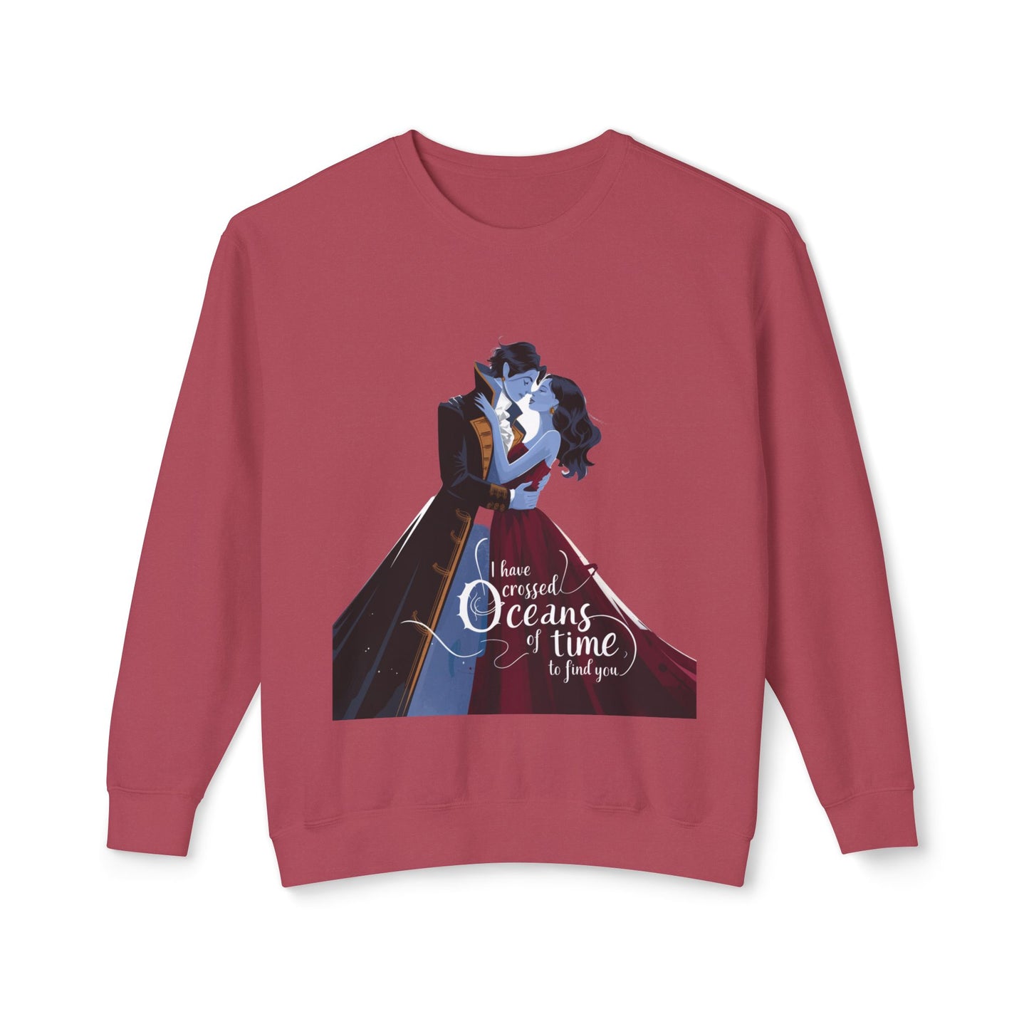 Love Across Time Crewneck Sweatshirt - Unisex Romantic Design