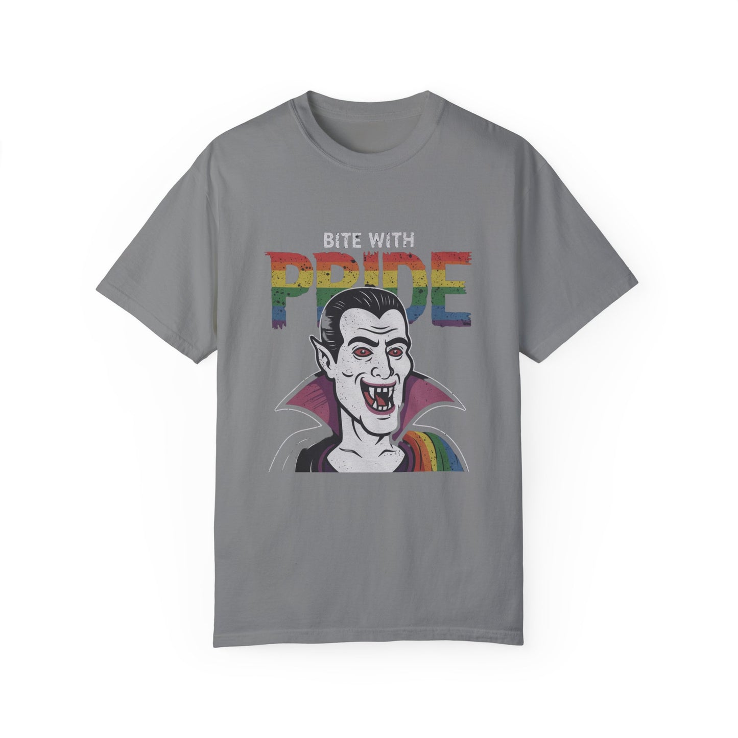 Pride-Inspired Vampire T-Shirt - Bite with Pride, Transylvania Back