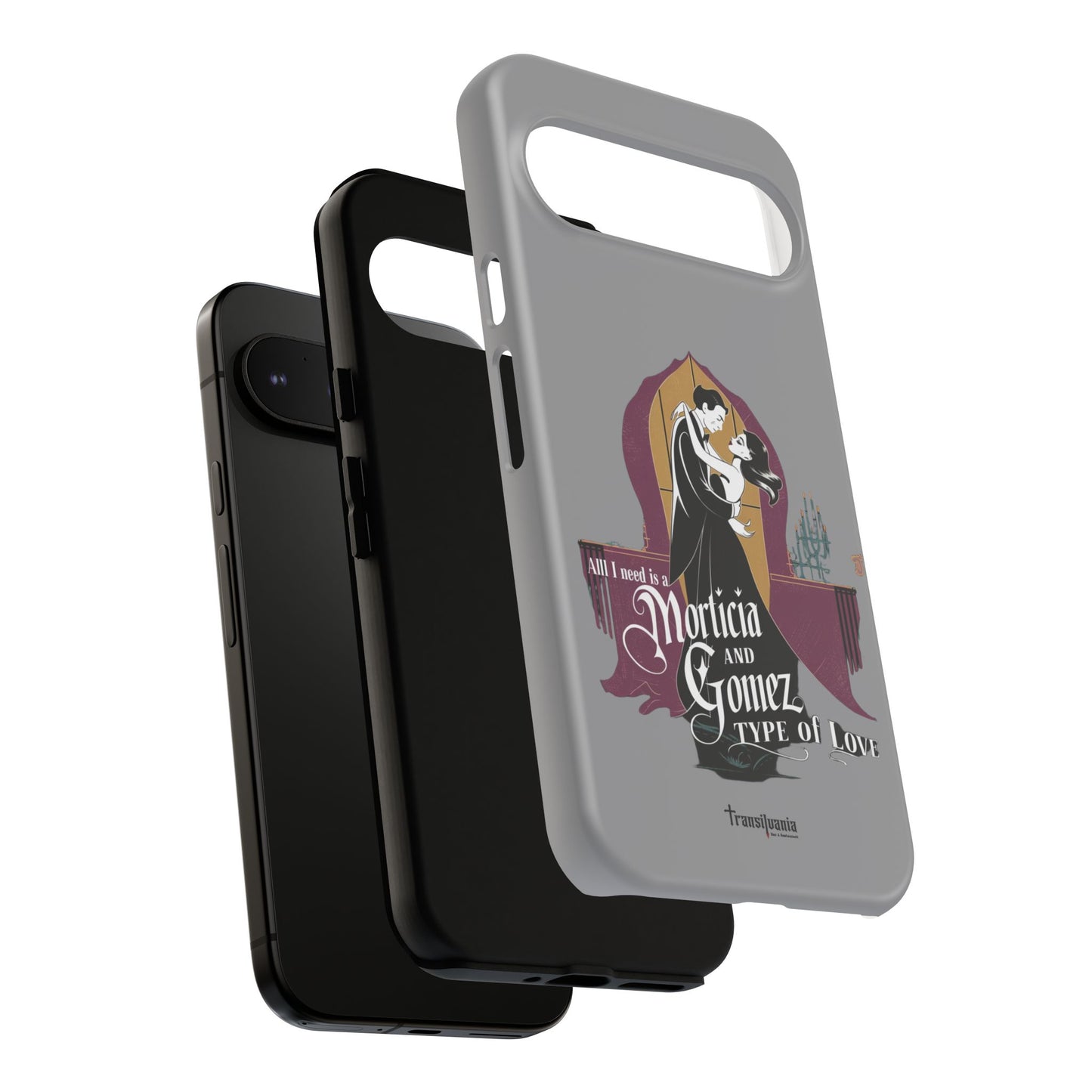 Morticia and Gomez Love Phone Case - Stylish Tough Protection with Gothic Charm