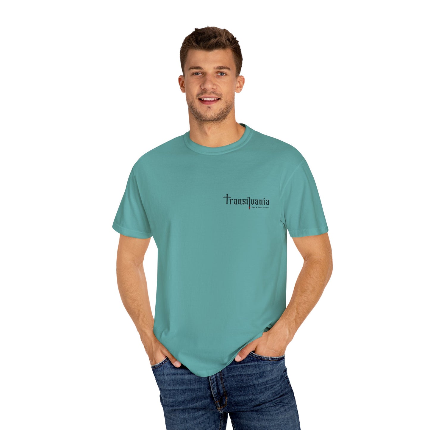 Transylvania Unisex Garment-Dyed T-Shirt - Vintage Style Graphic Tee