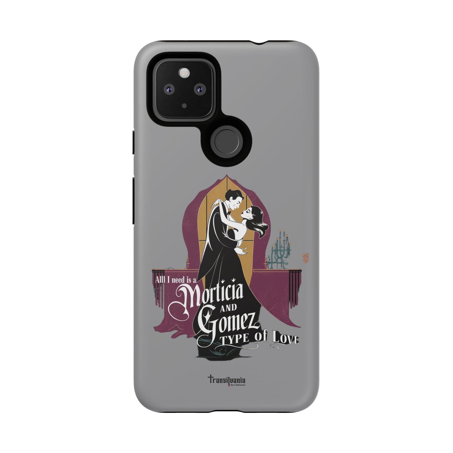 Morticia and Gomez Love Phone Case - Stylish Tough Protection with Gothic Charm