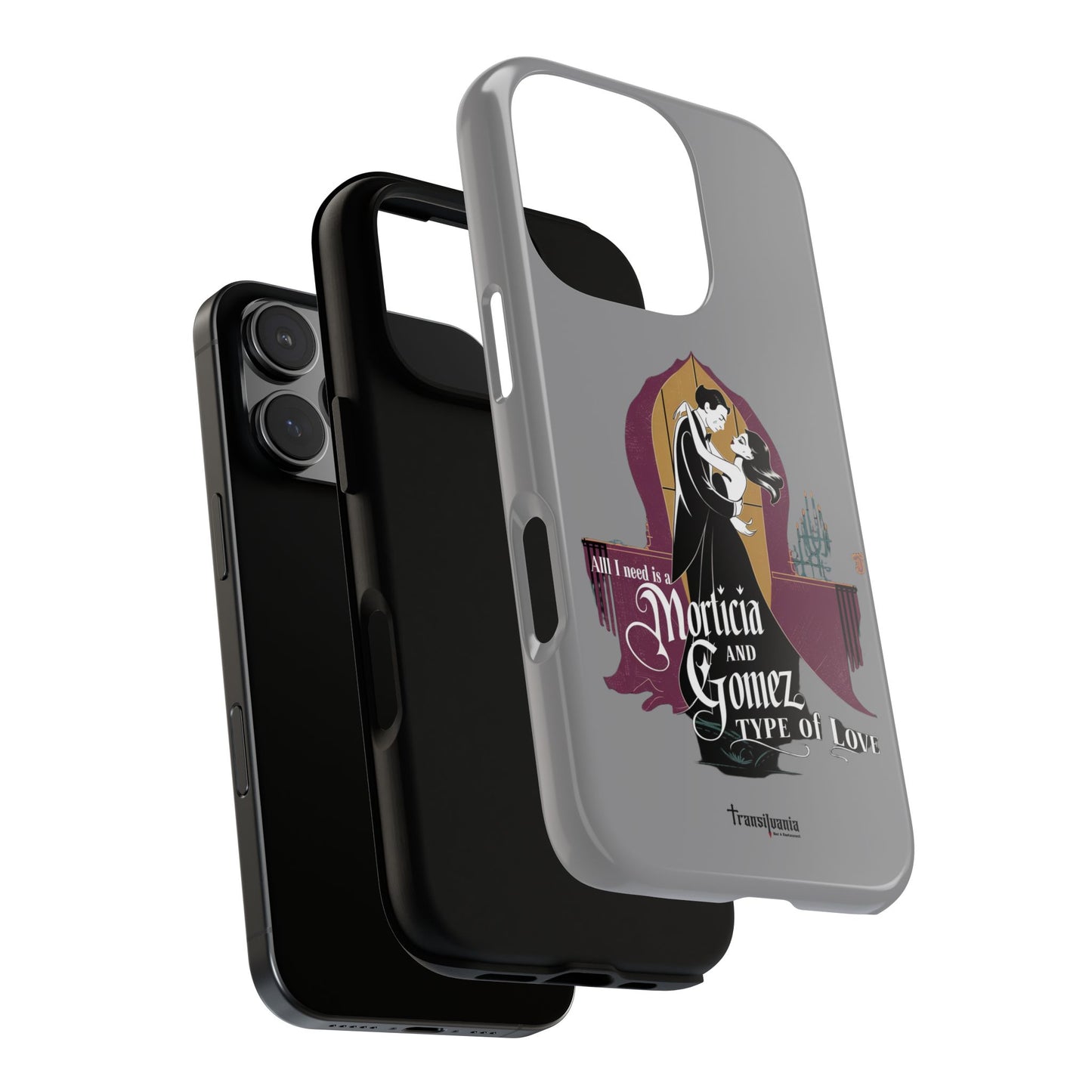 Morticia and Gomez Love Phone Case - Stylish Tough Protection with Gothic Charm