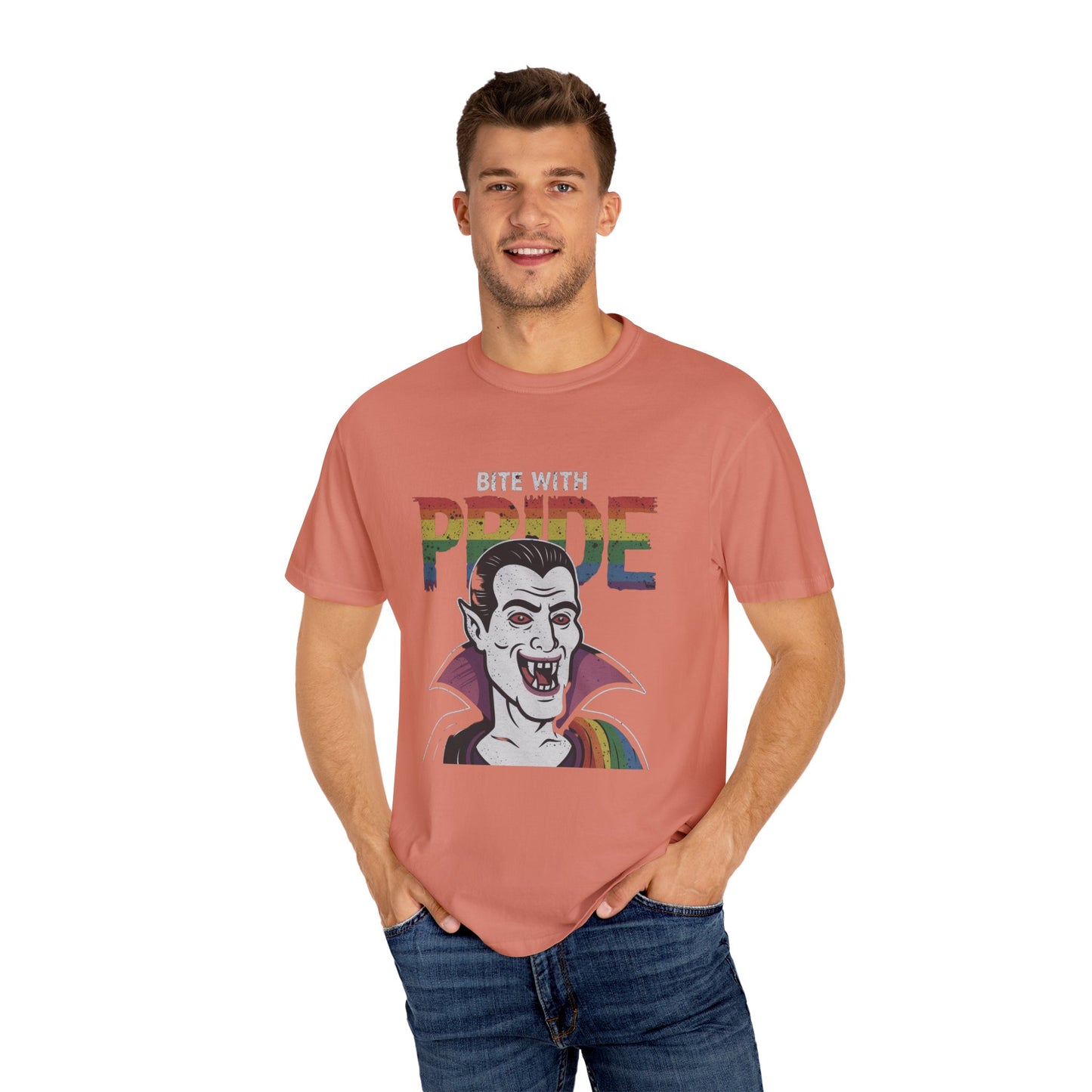 Pride-Inspired Vampire T-Shirt - Bite with Pride, Transylvania Back