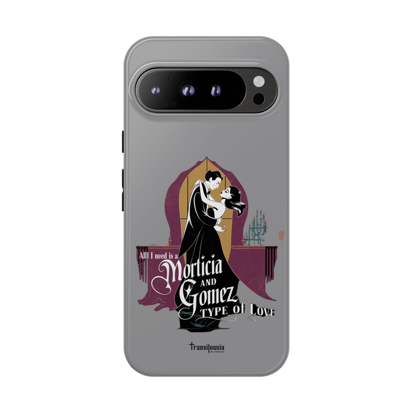 Morticia and Gomez Love Phone Case - Stylish Tough Protection with Gothic Charm