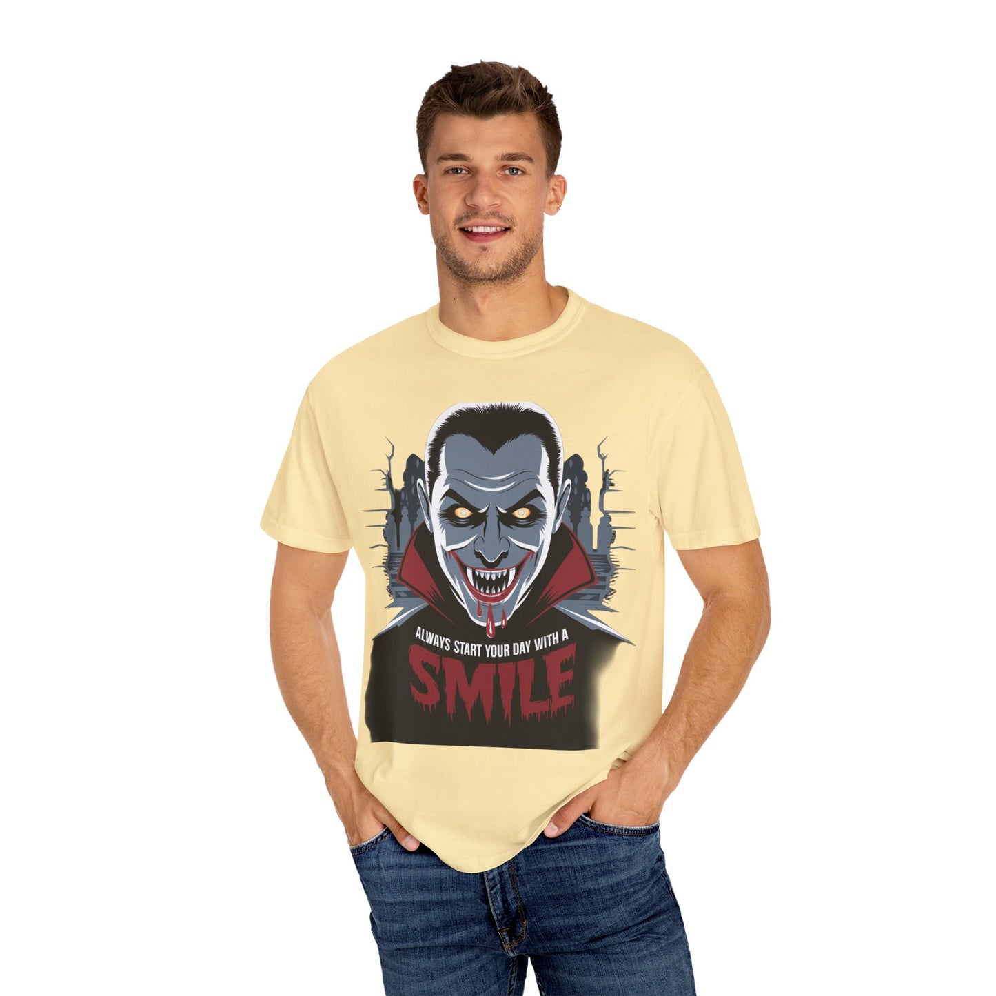 Vampire Smile Unisex Tee - Perfect for Halloween and Horror Fans