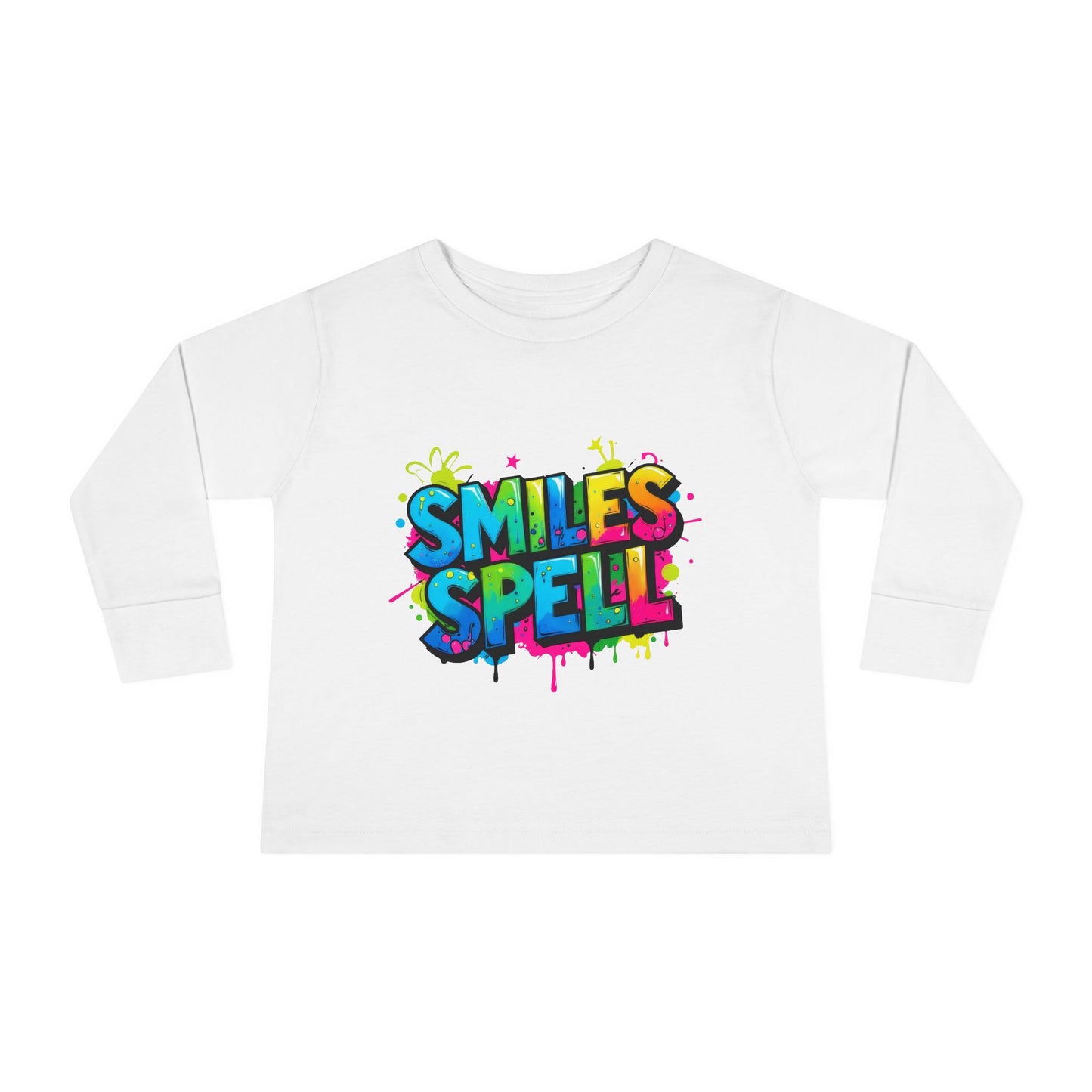 Little Monsters | Smiles Spell | Toddler Long Sleeve Tee | Fun Kids Shirt, Cute Outfit, Playtime Apparel