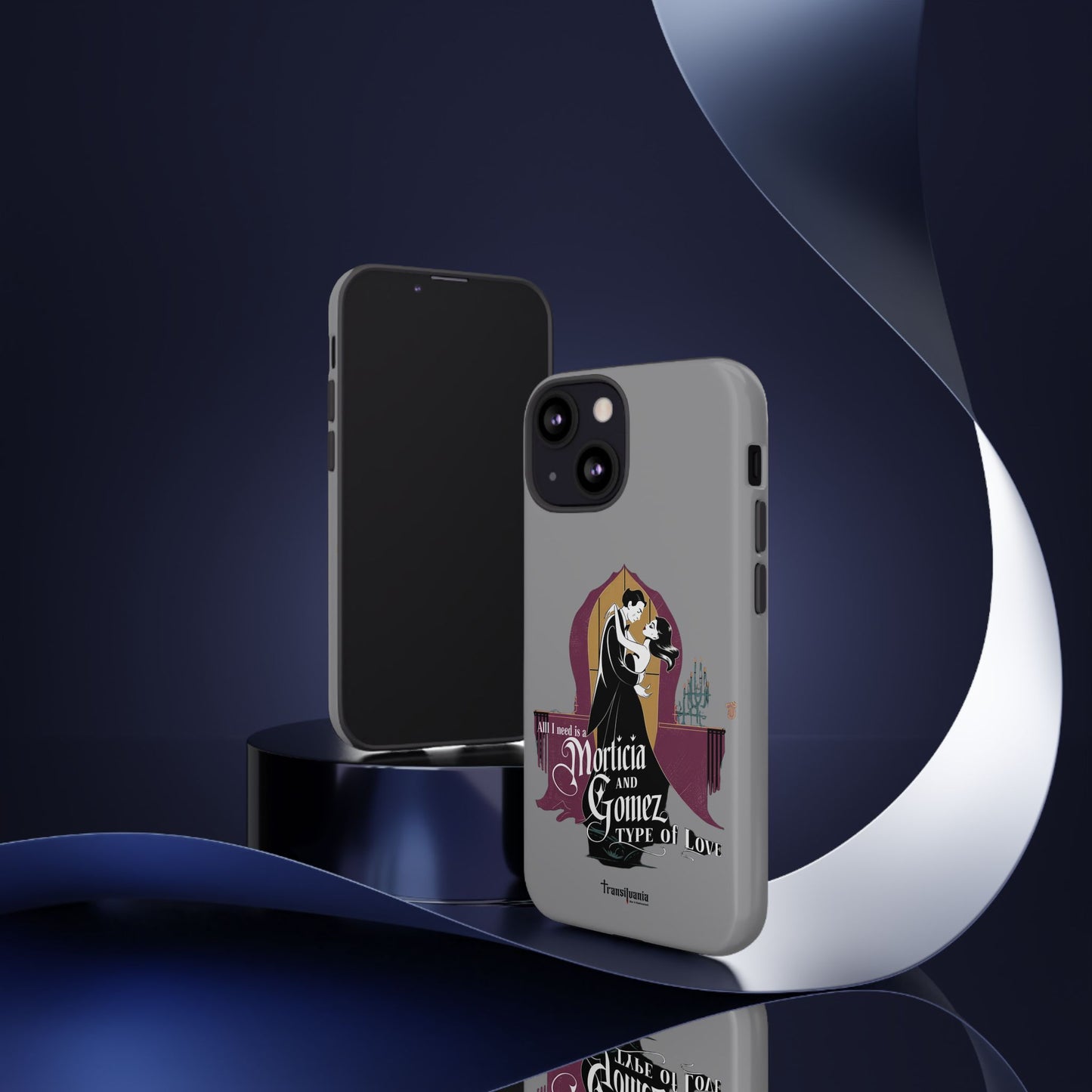 Morticia and Gomez Love Phone Case - Stylish Tough Protection with Gothic Charm