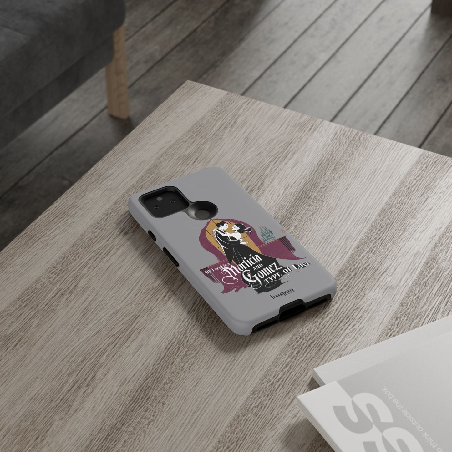 Morticia and Gomez Love Phone Case - Stylish Tough Protection with Gothic Charm