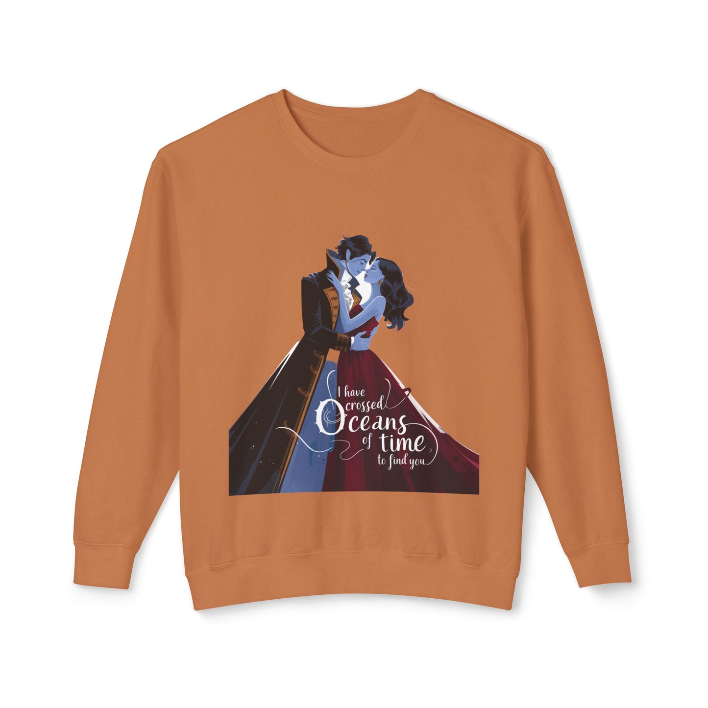 Love Across Time Crewneck Sweatshirt - Unisex Romantic Design