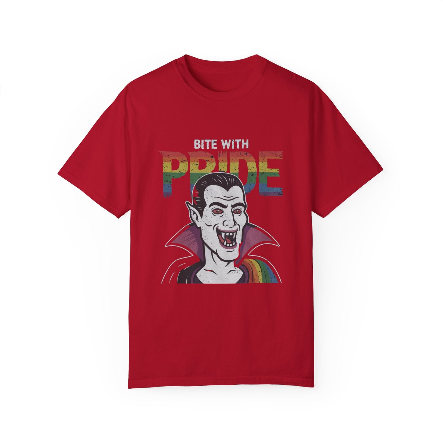 Pride-Inspired Vampire T-Shirt - Bite with Pride, Transylvania Back
