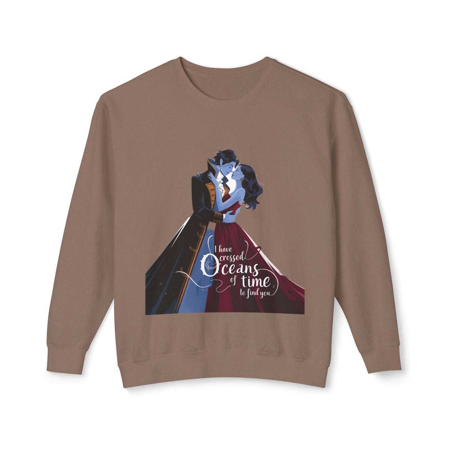 Love Across Time Crewneck Sweatshirt - Unisex Romantic Design
