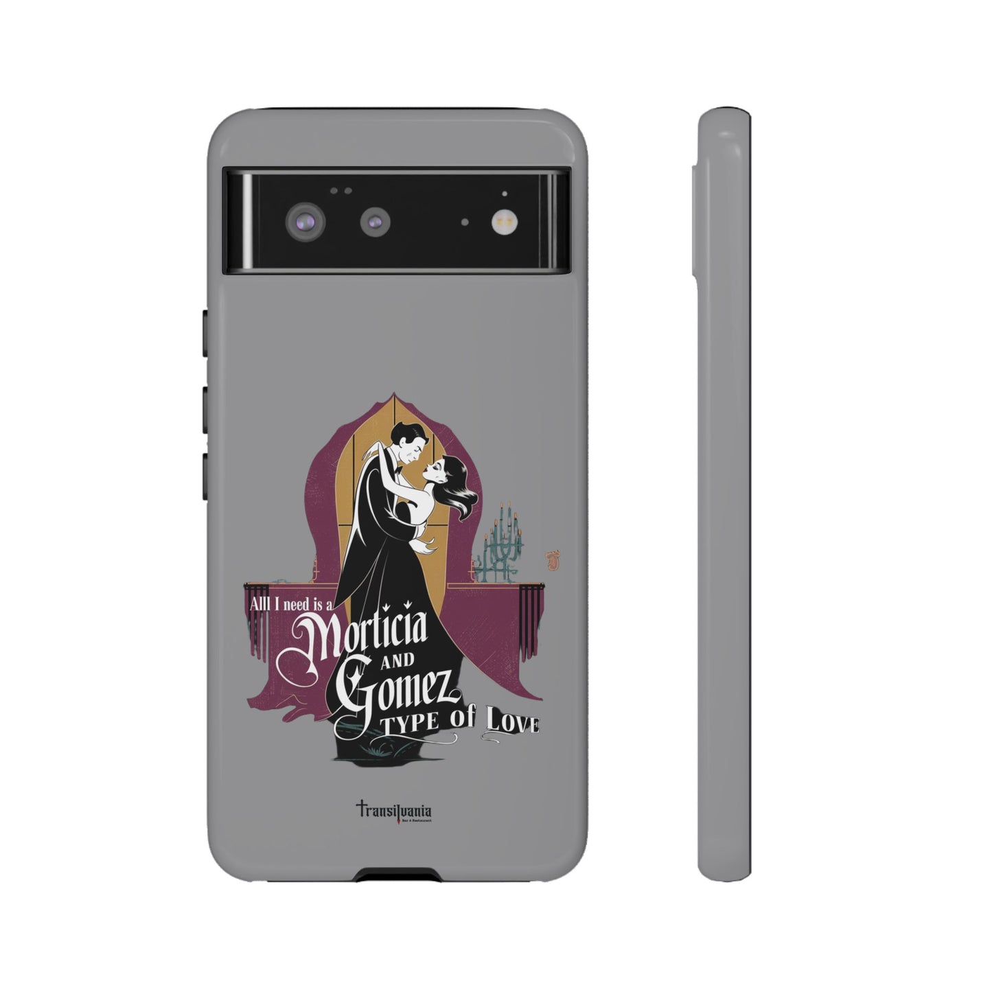 Morticia and Gomez Love Phone Case - Stylish Tough Protection with Gothic Charm