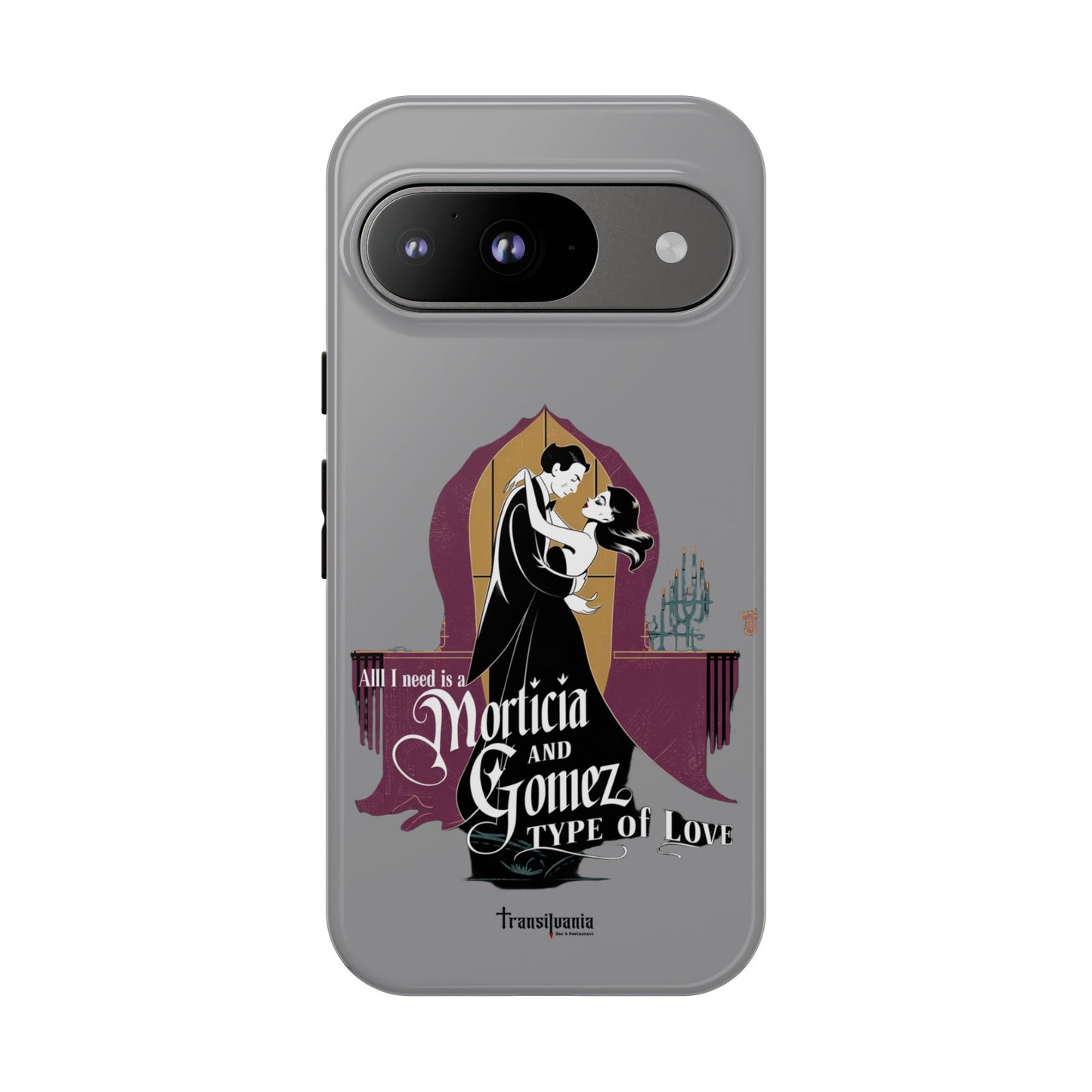 Morticia and Gomez Love Phone Case - Stylish Tough Protection with Gothic Charm