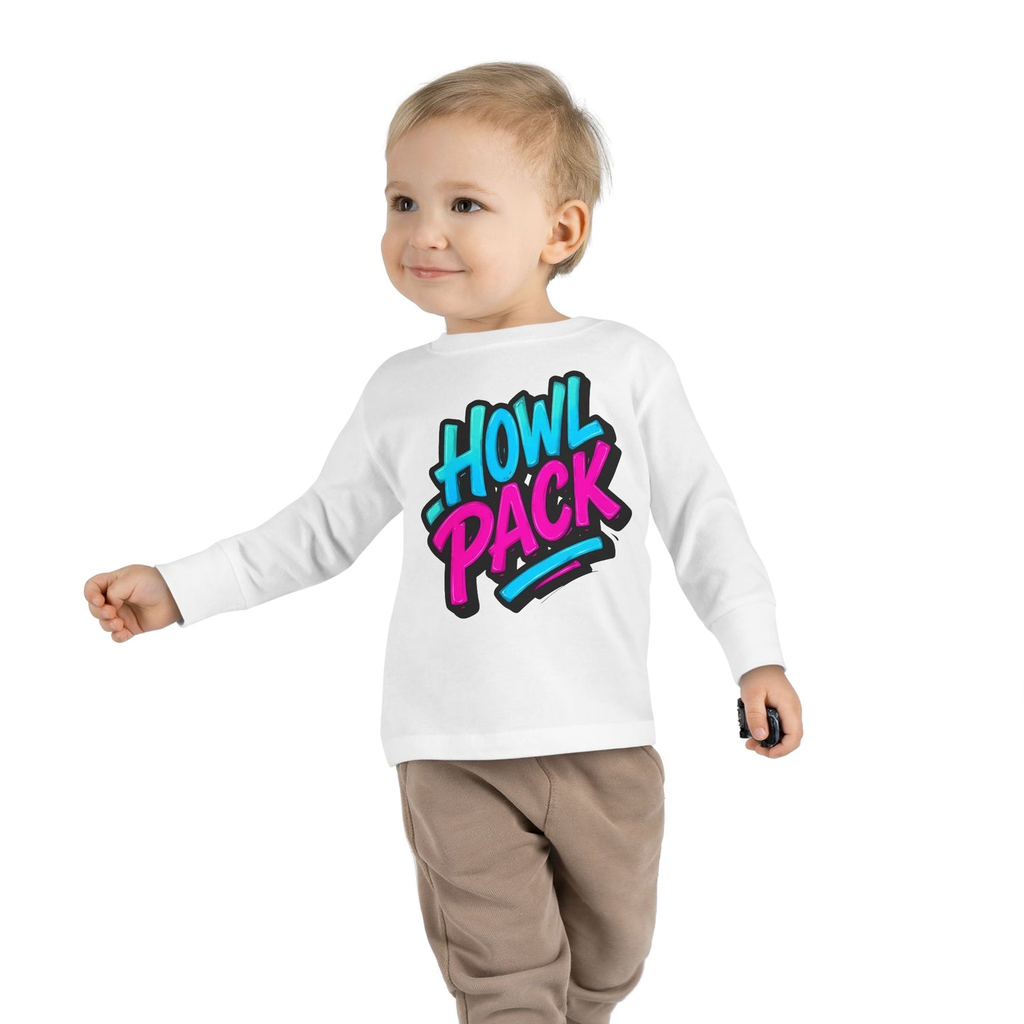 Little Monsters | Howl Pack | Toddler Long Sleeve Tee | Fun Kids Shirt, Cute Outfit, Playtime Apparel
