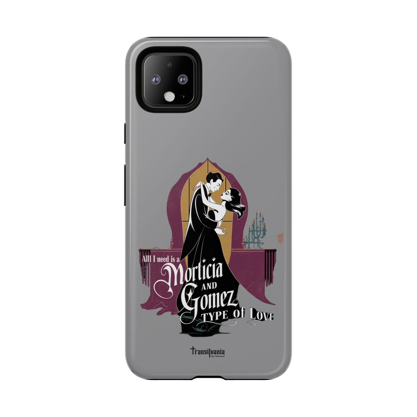 Morticia and Gomez Love Phone Case - Stylish Tough Protection with Gothic Charm