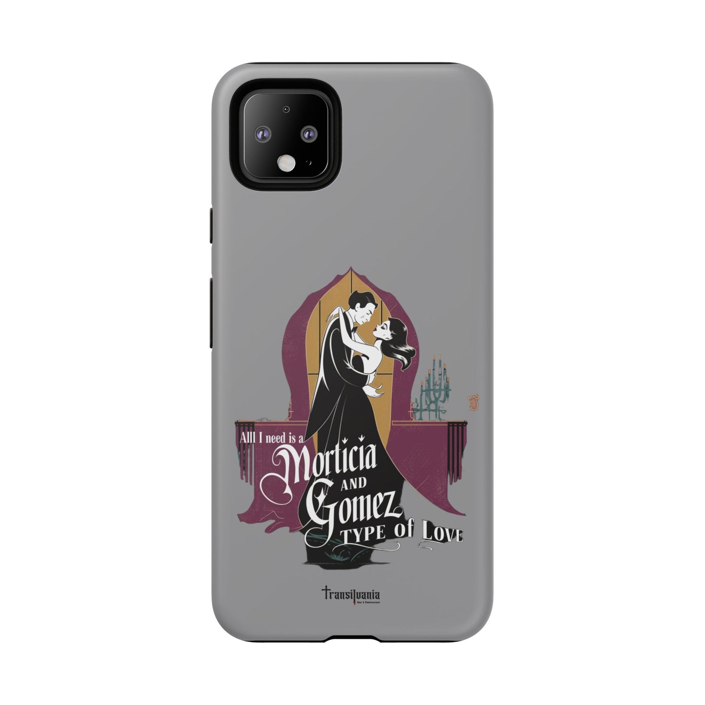 Morticia and Gomez Love Phone Case - Stylish Tough Protection with Gothic Charm