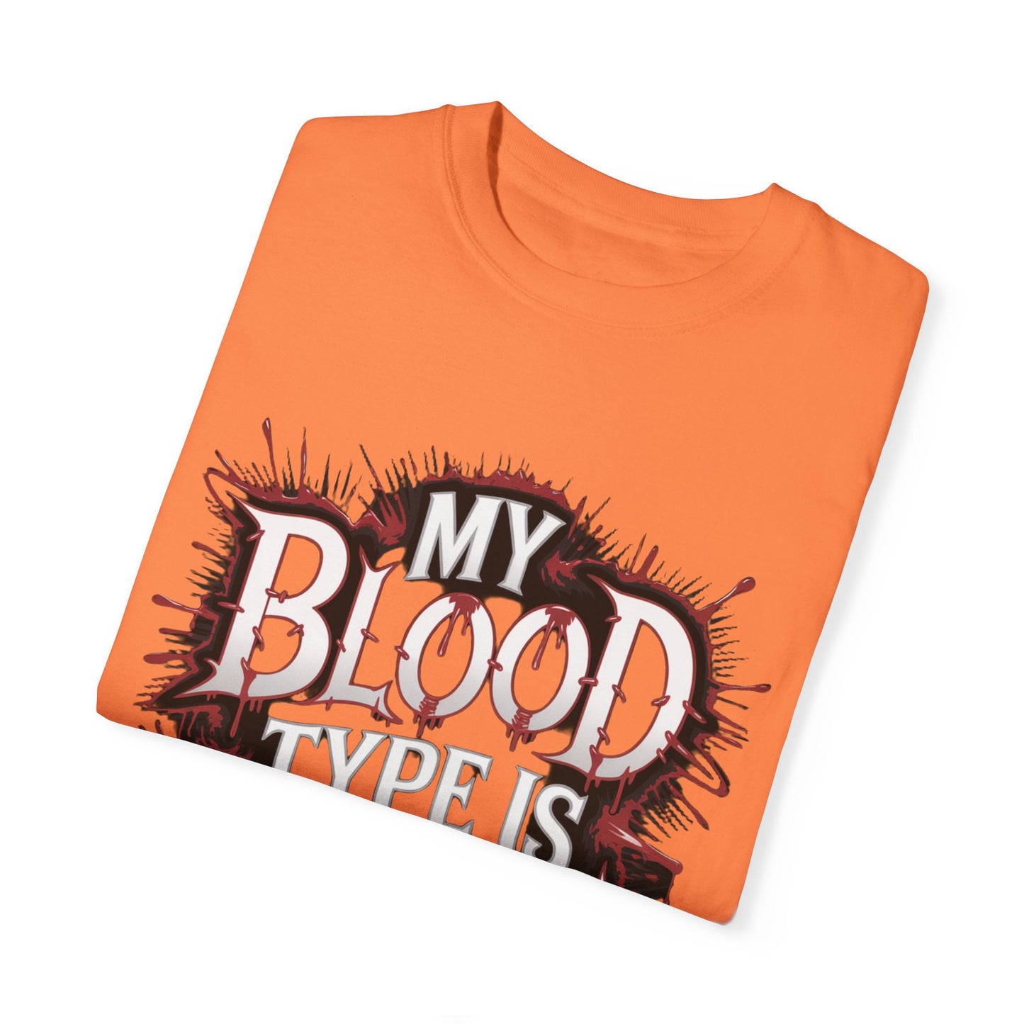My Blood Type is Vodka Unisex Garment-Dyed T-Shirt | Fun Party Apparel