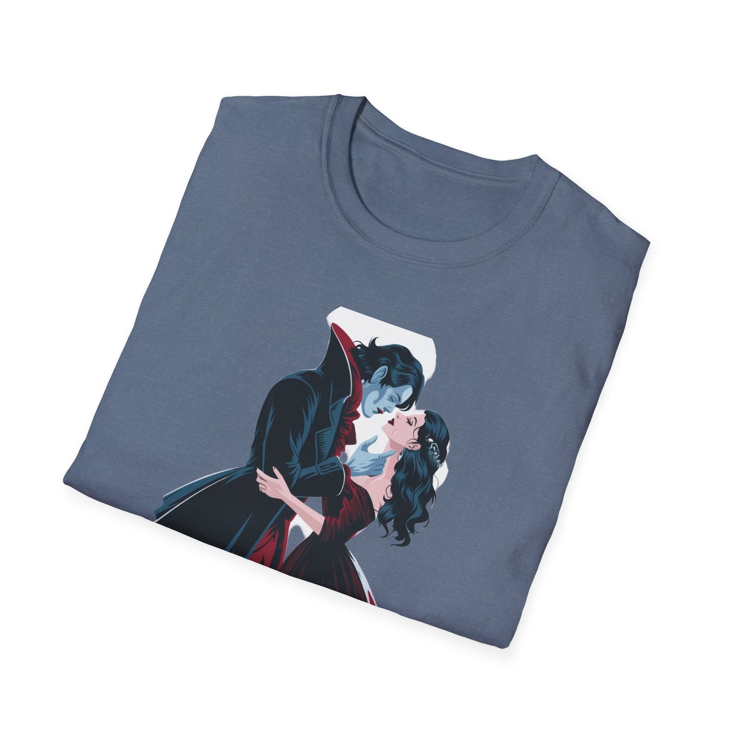 Romantic Vampire Graphic T-Shirt - 'I Have Crossed Oceans of Time to Find You'
