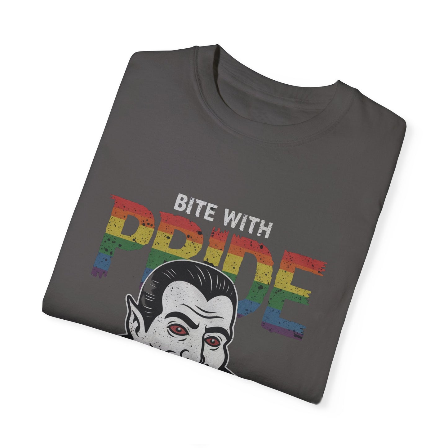Pride-Inspired Vampire T-Shirt - Bite with Pride, Transylvania Back
