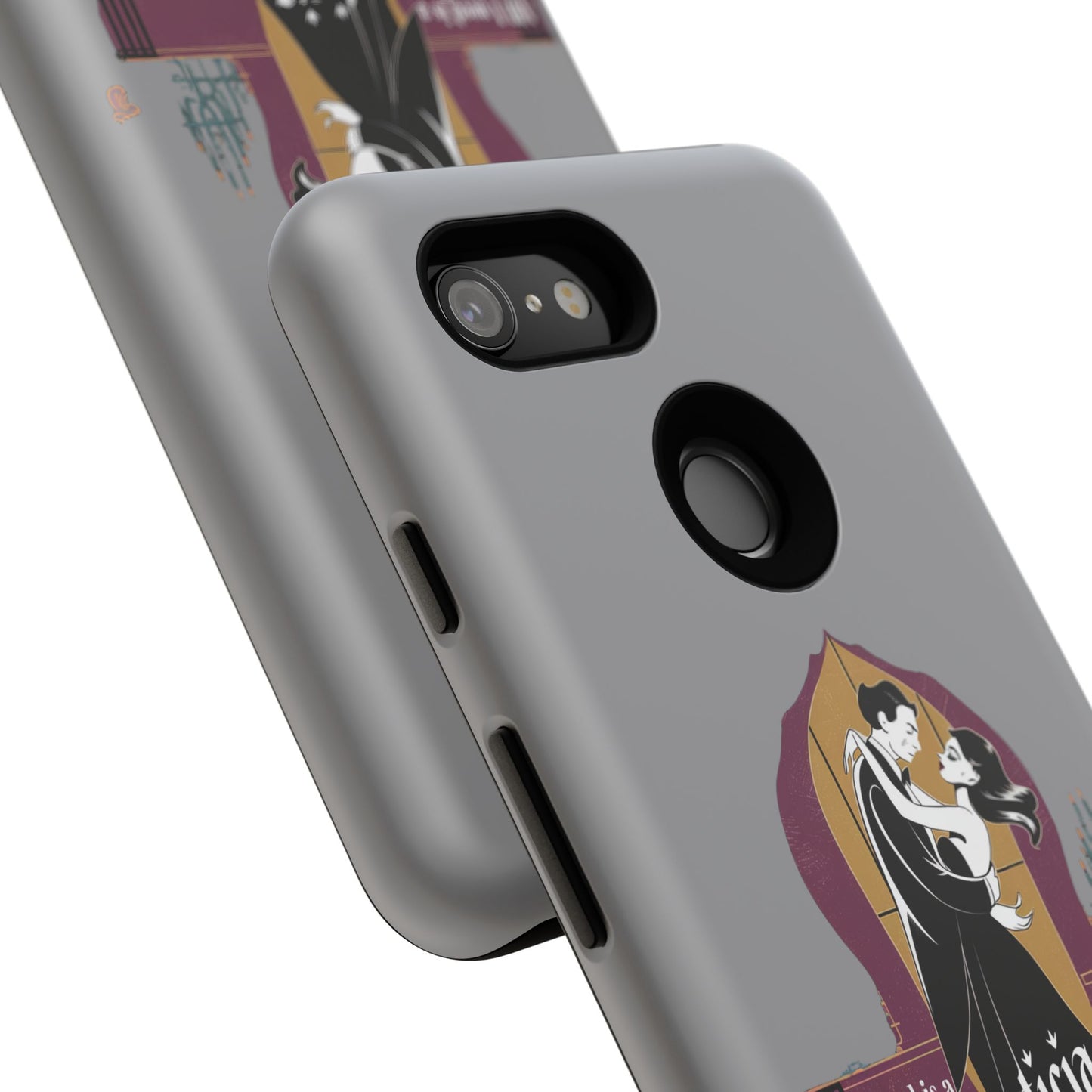 Morticia and Gomez Love Phone Case - Stylish Tough Protection with Gothic Charm